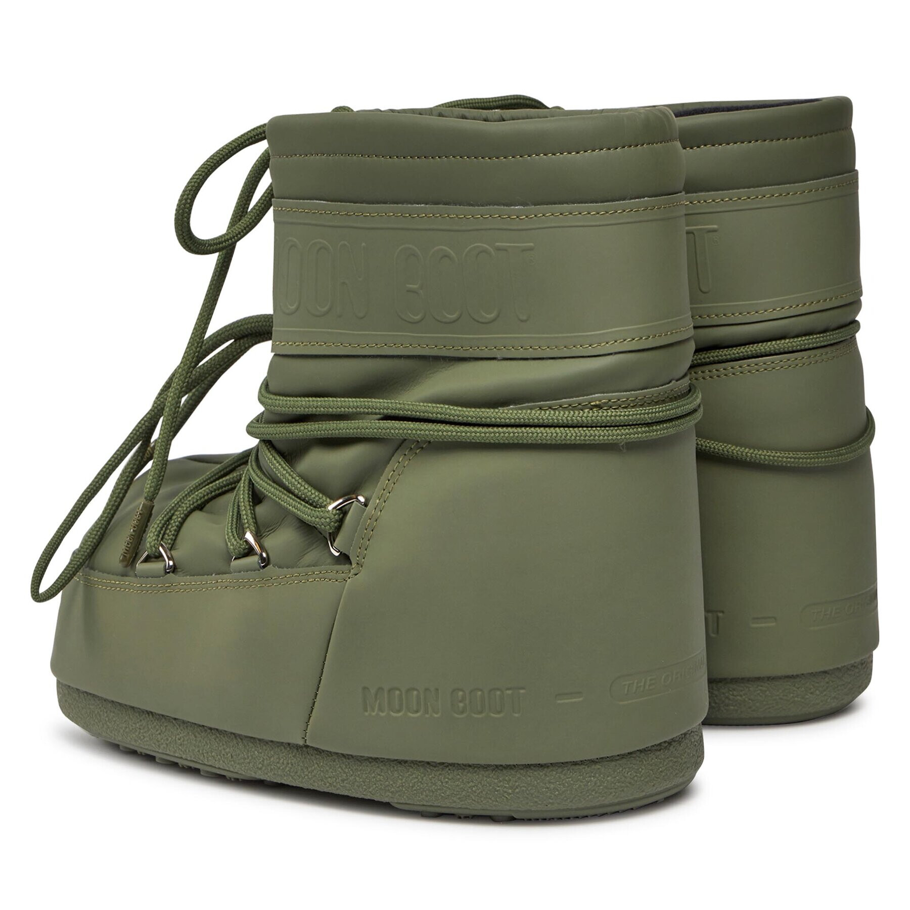 Moon Boot Škornji za sneg Low Rubber 14093800002 D Khaki - Pepit.si