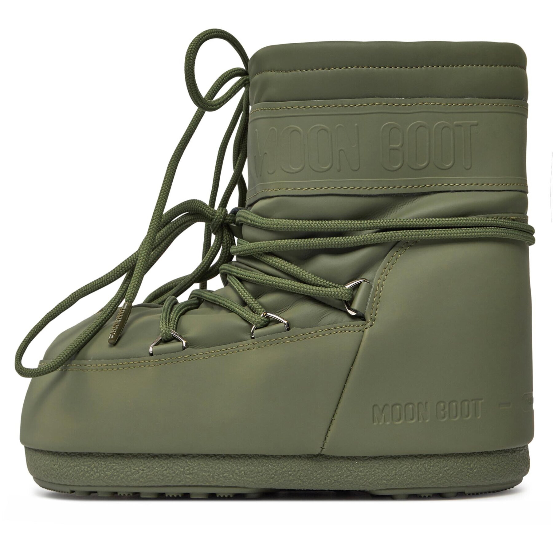 Moon Boot Škornji za sneg Low Rubber 14093800002 D Khaki - Pepit.si