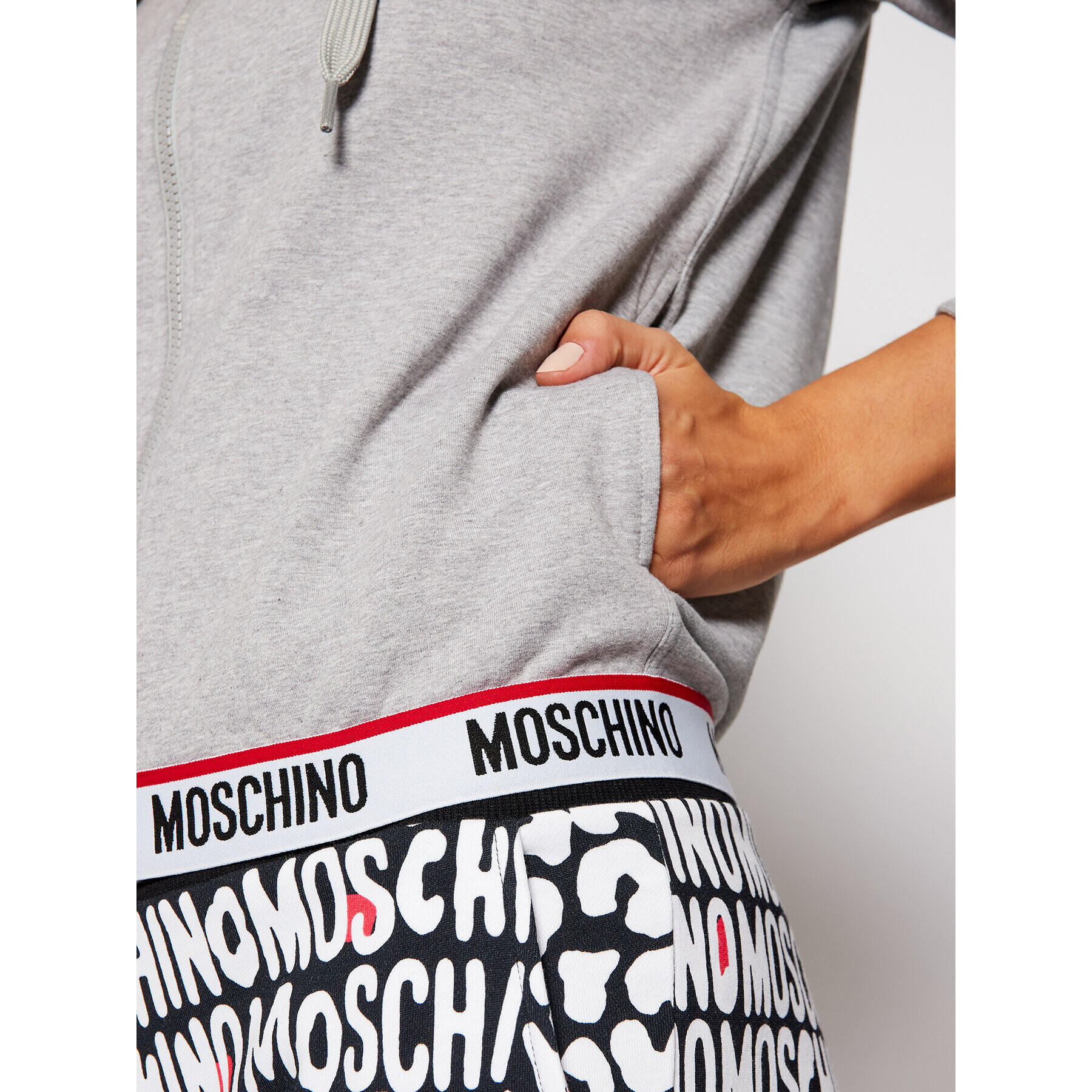 MOSCHINO Underwear & Swim Jopa 1702 9006 Siva Regular Fit - Pepit.si