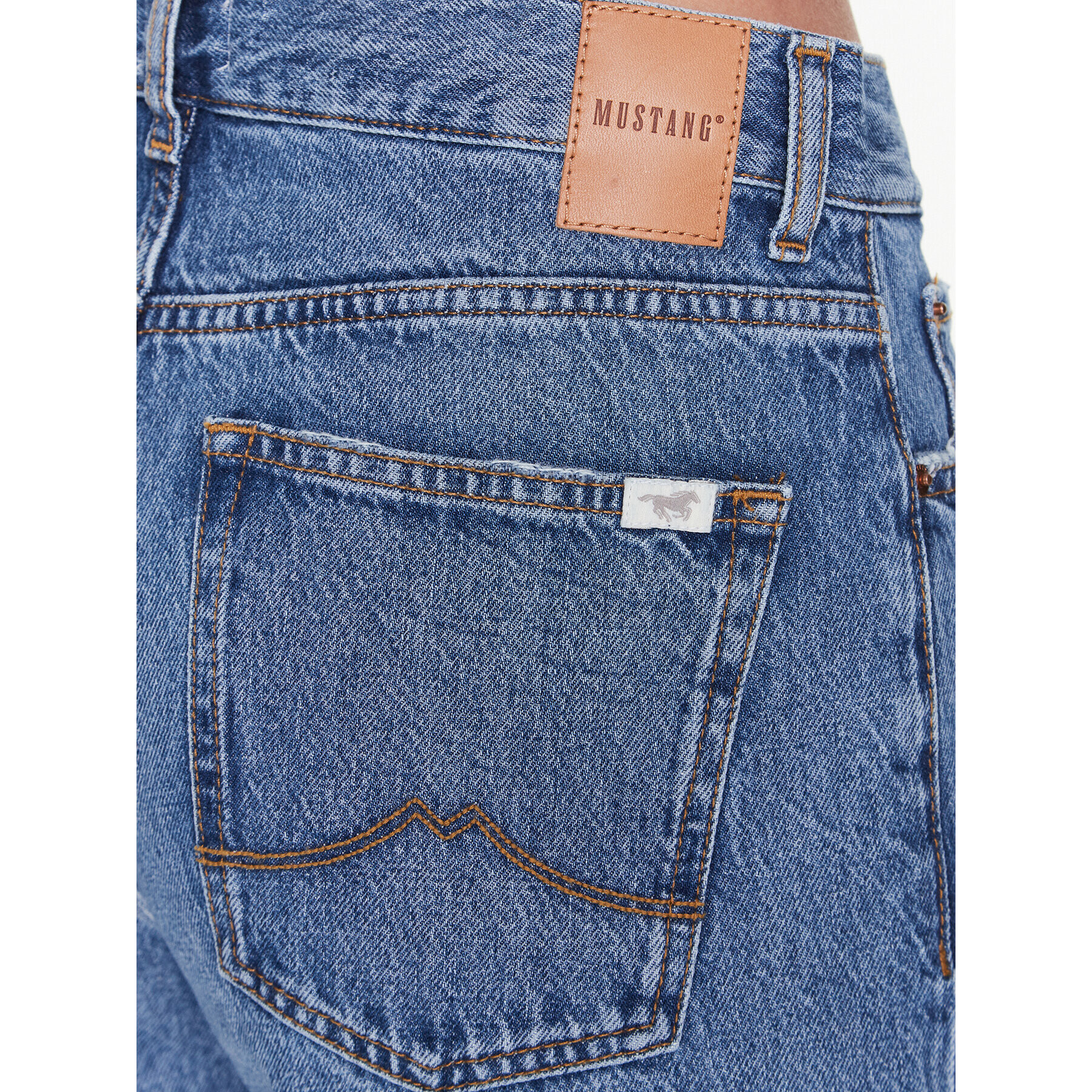 Mustang Jeans hlače Brooke 1013427 Modra Regular Fit - Pepit.si