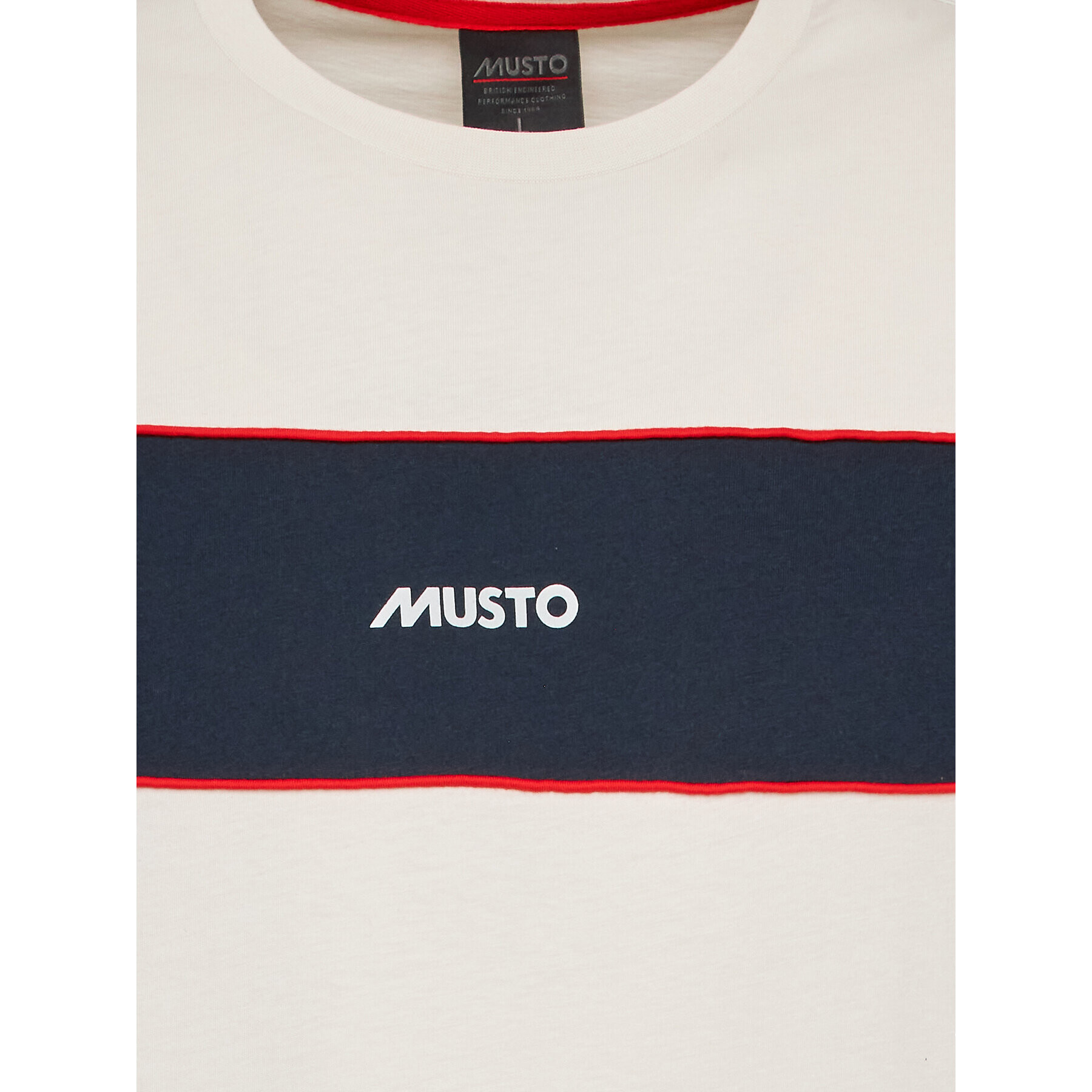 Musto Majica 64 Logo 82475 Siva Regular Fit - Pepit.si