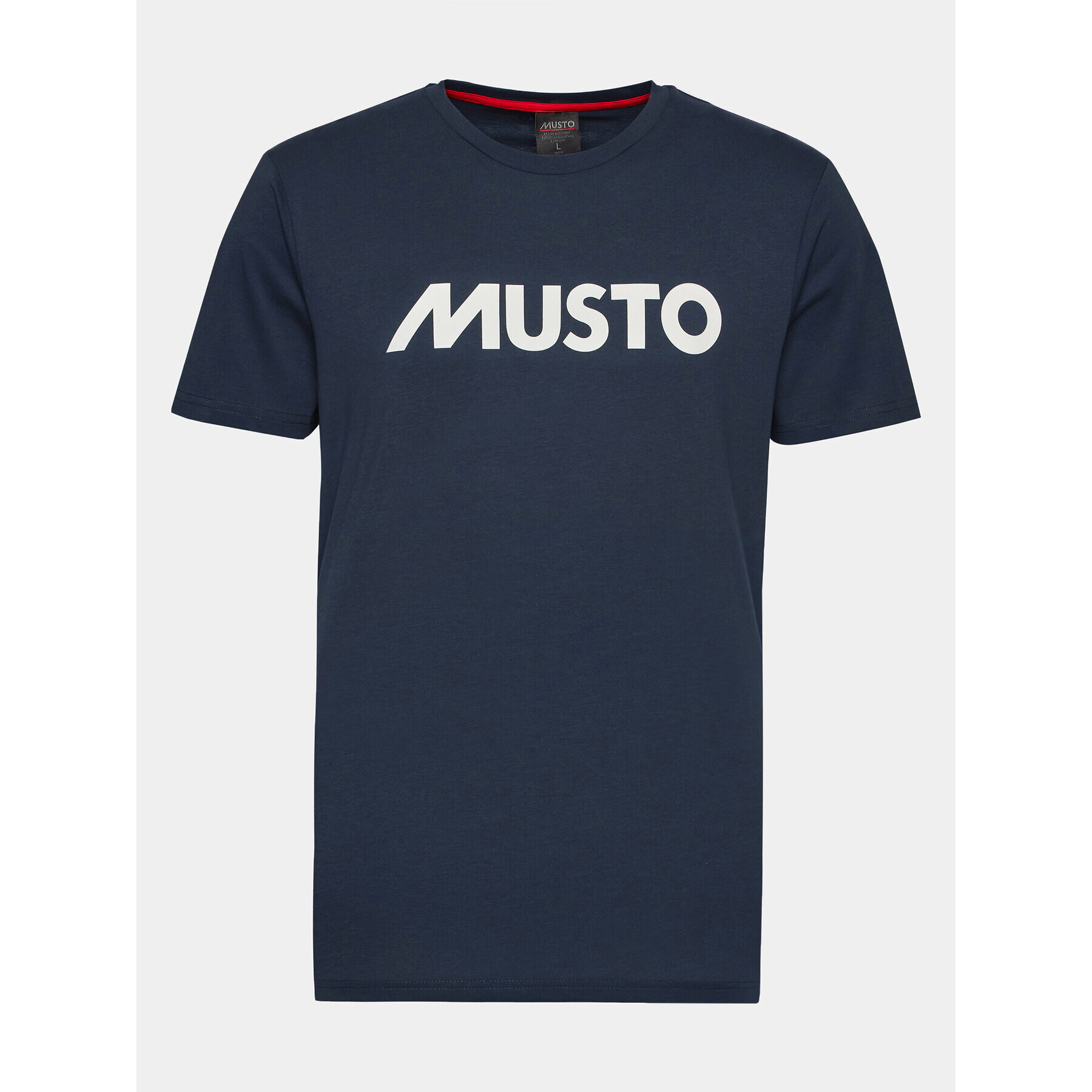 Musto Majica Logo 82451 Mornarsko modra Regular Fit - Pepit.si