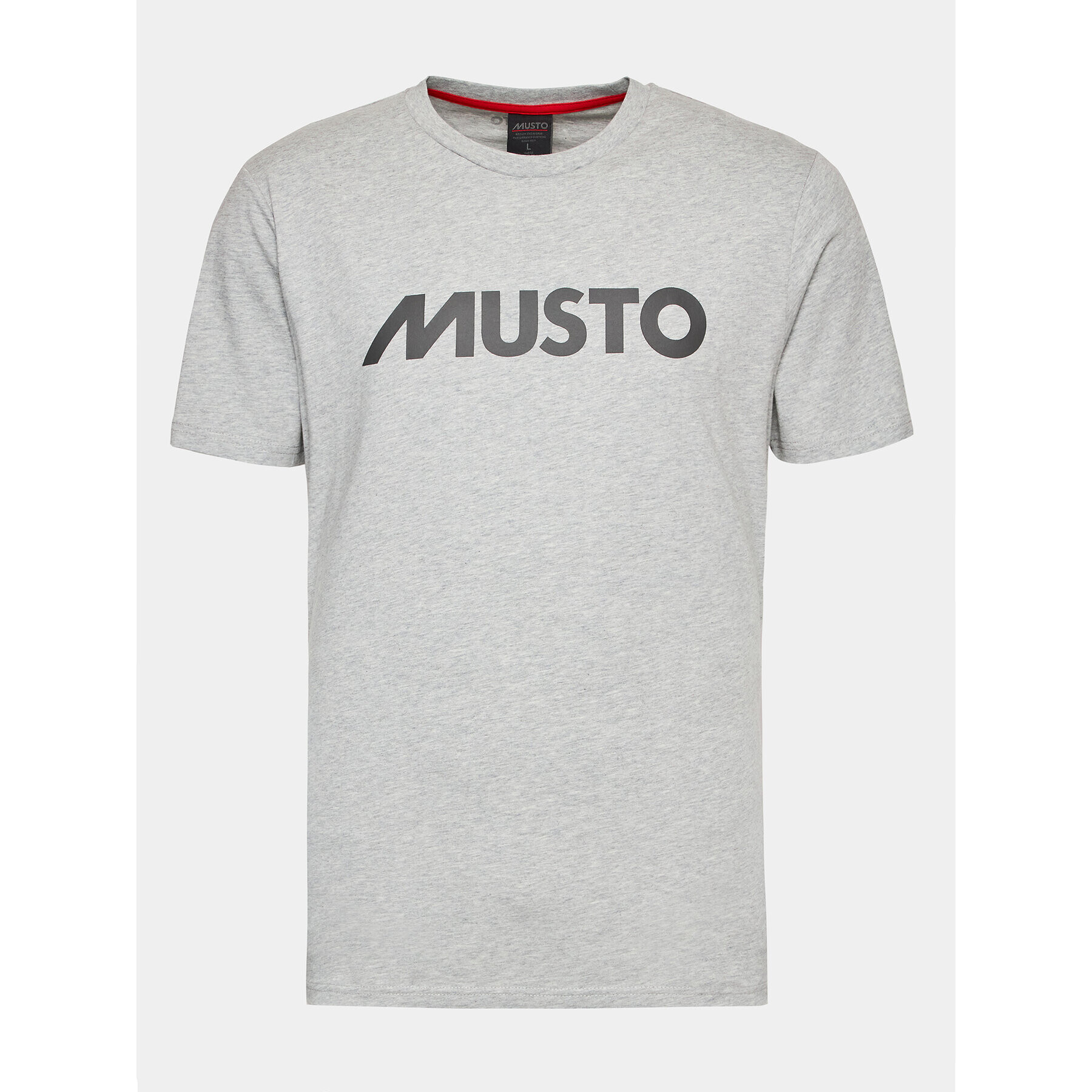 Musto Majica Logo 82451 Siva Regular Fit - Pepit.si