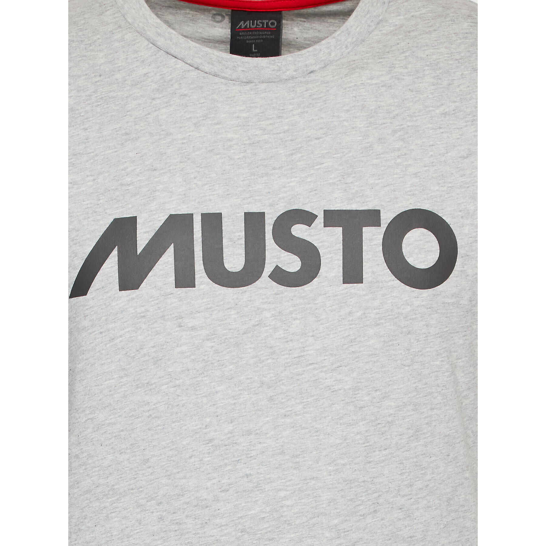 Musto Majica Logo 82451 Siva Regular Fit - Pepit.si