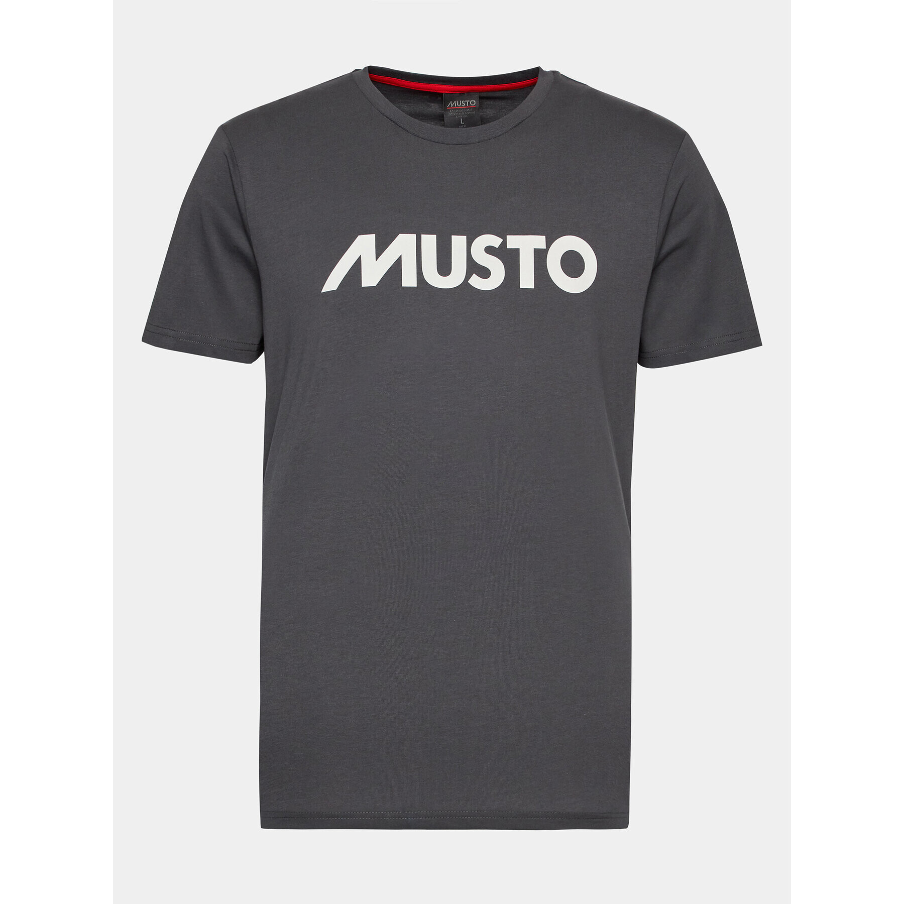 Musto Majica Logo 82451 Siva Regular Fit - Pepit.si