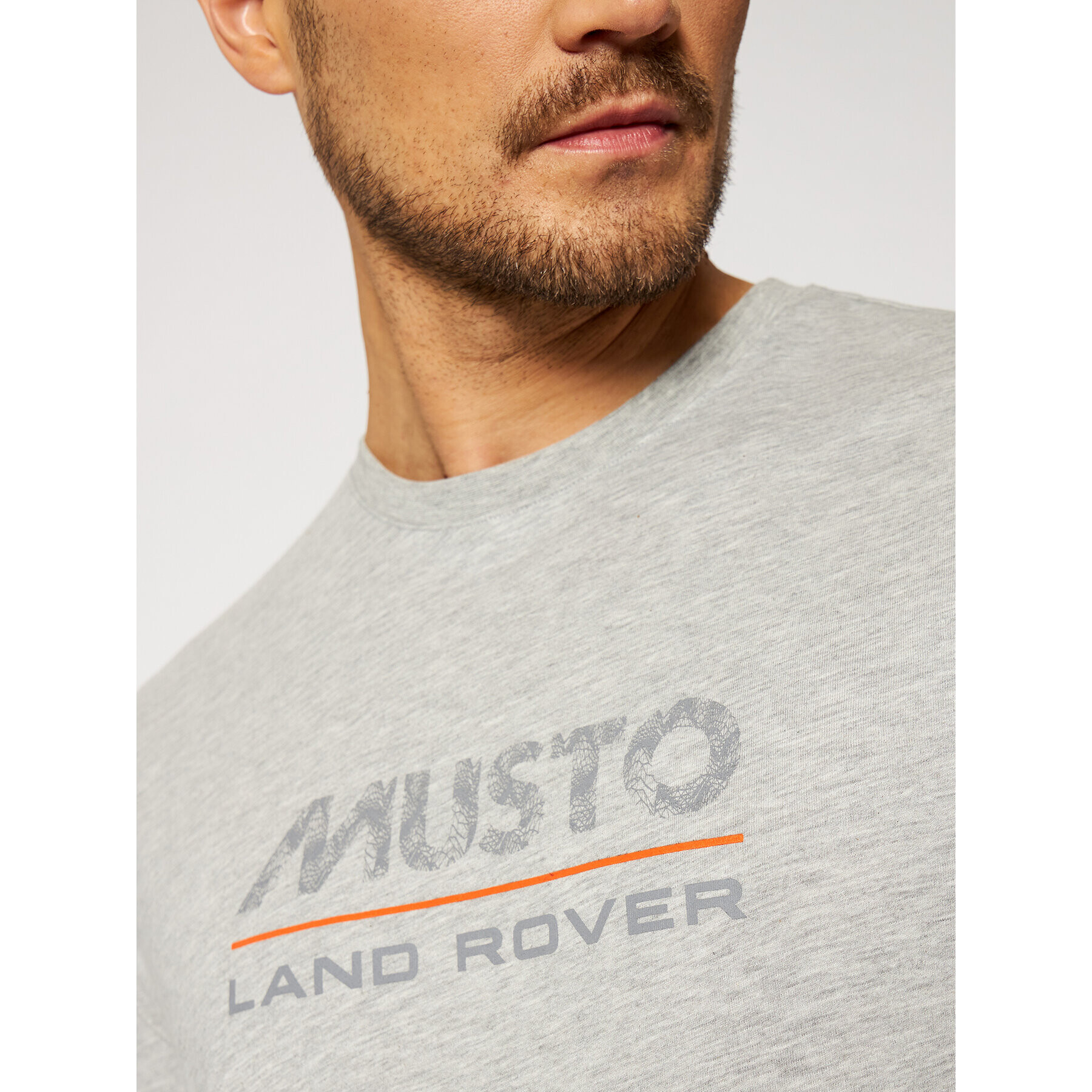 Musto Majica Lr Logo 84008 Siva Regular Fit - Pepit.si