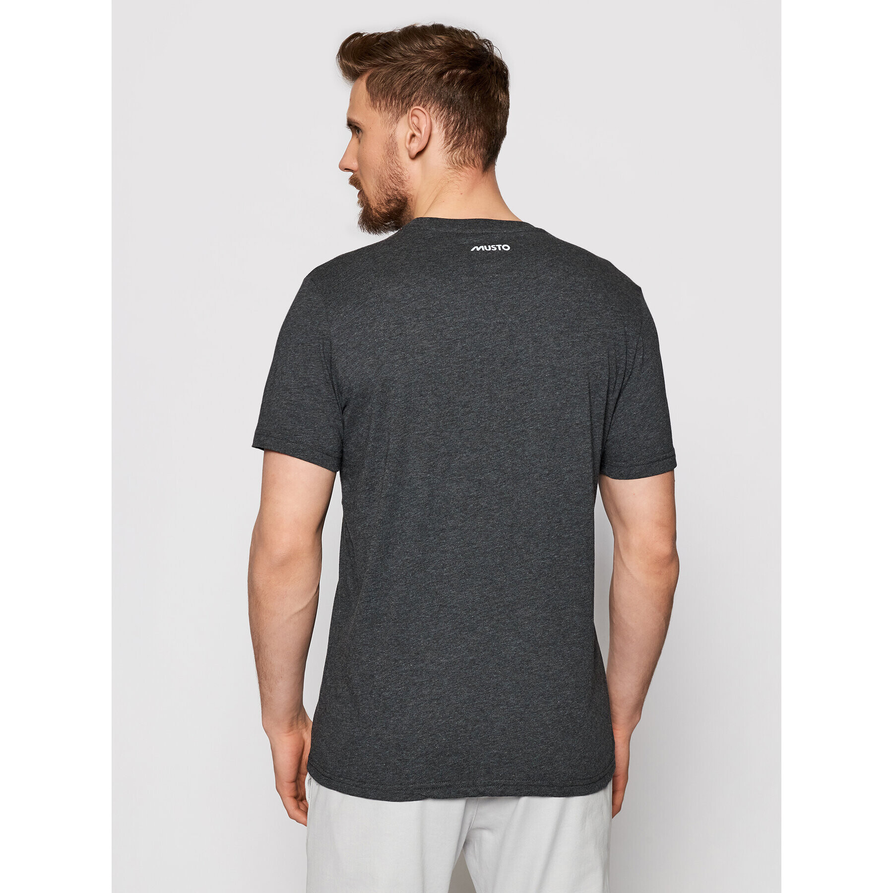 Musto Majica Tee 82020 Siva Regular Fit - Pepit.si