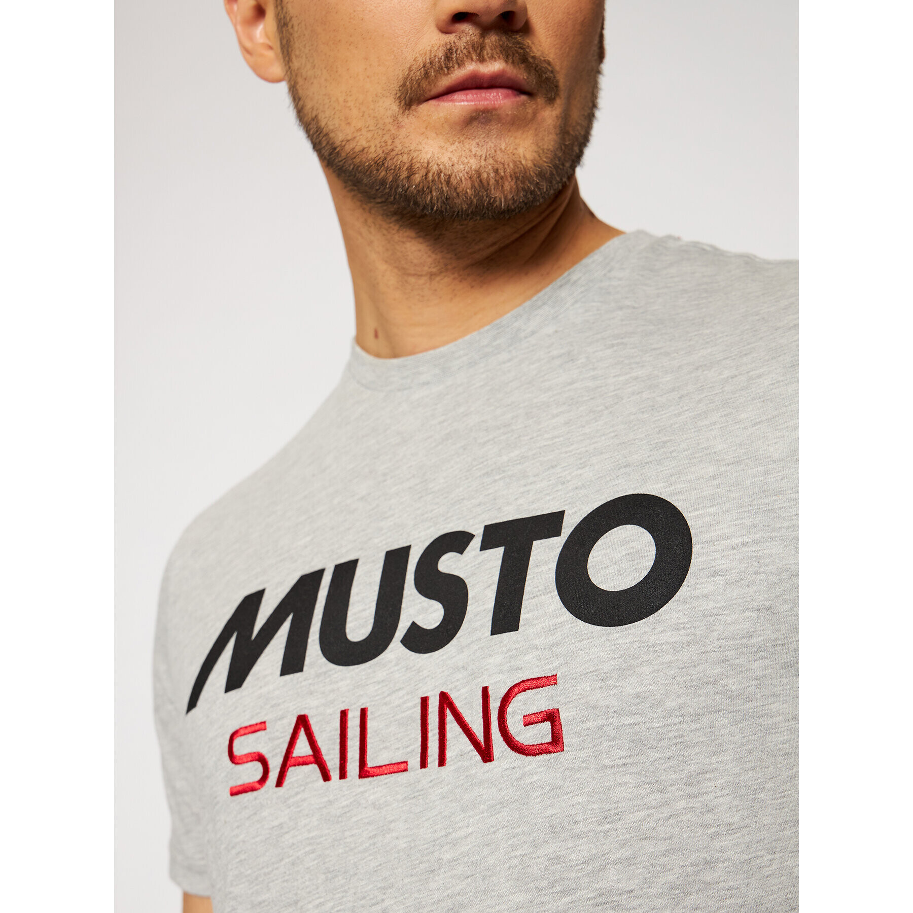 Musto Majica Tee 82020 Siva Regular Fit - Pepit.si