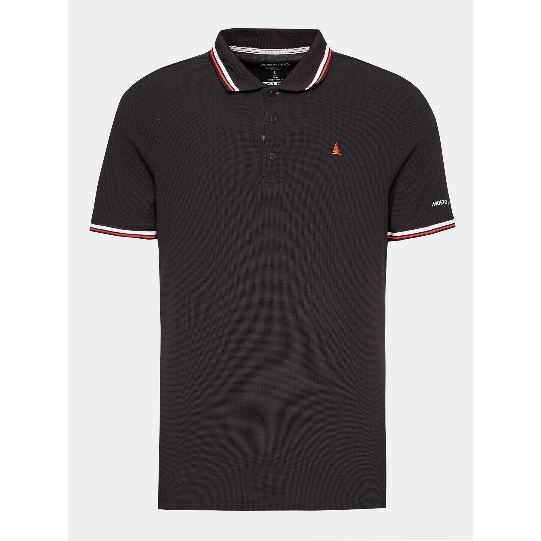 Musto Polo majica Evo Pro Lite 80429 Črna Regular Fit - Pepit.si