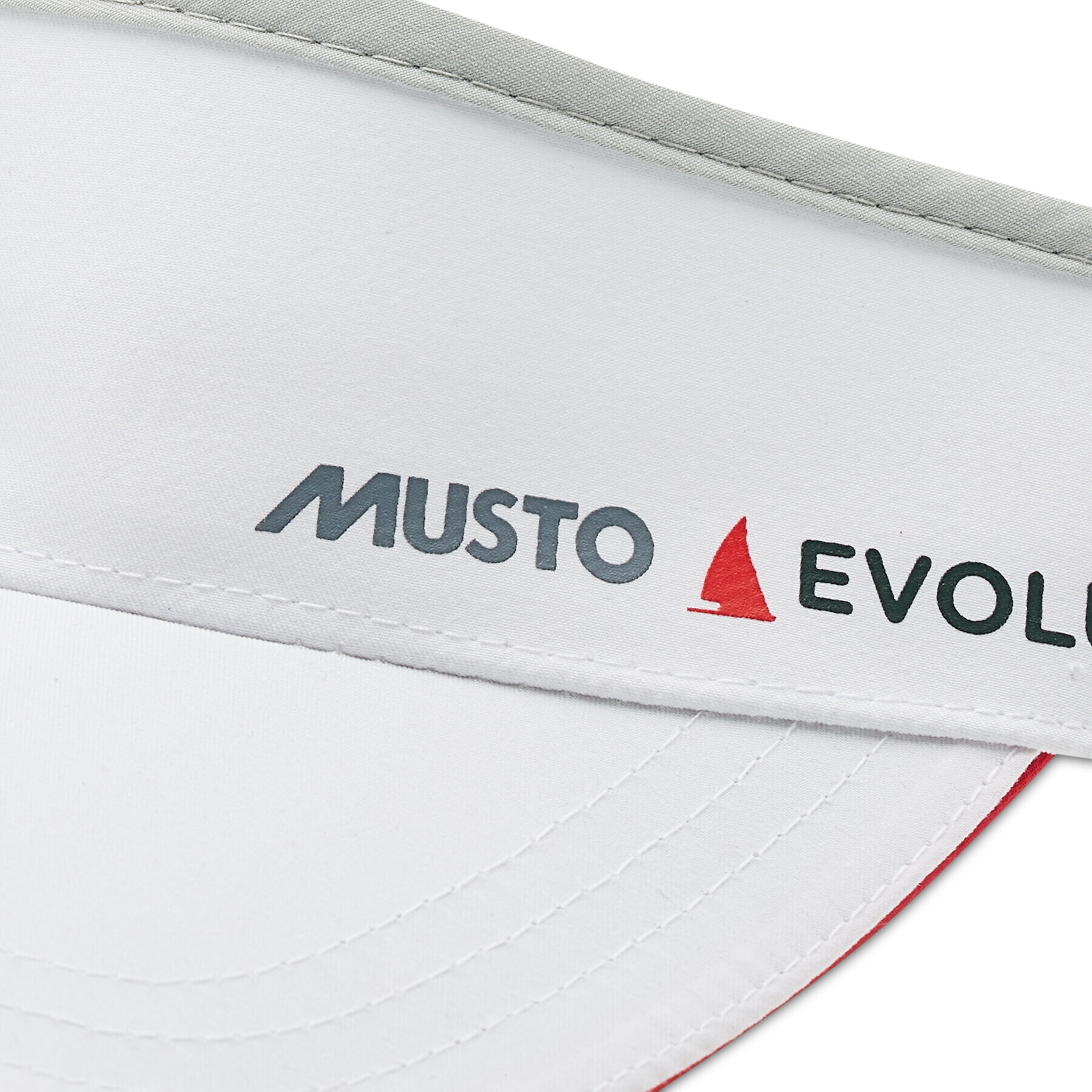 Musto Športni trak s šiltom Evo Race Visor 80050 Bela - Pepit.si