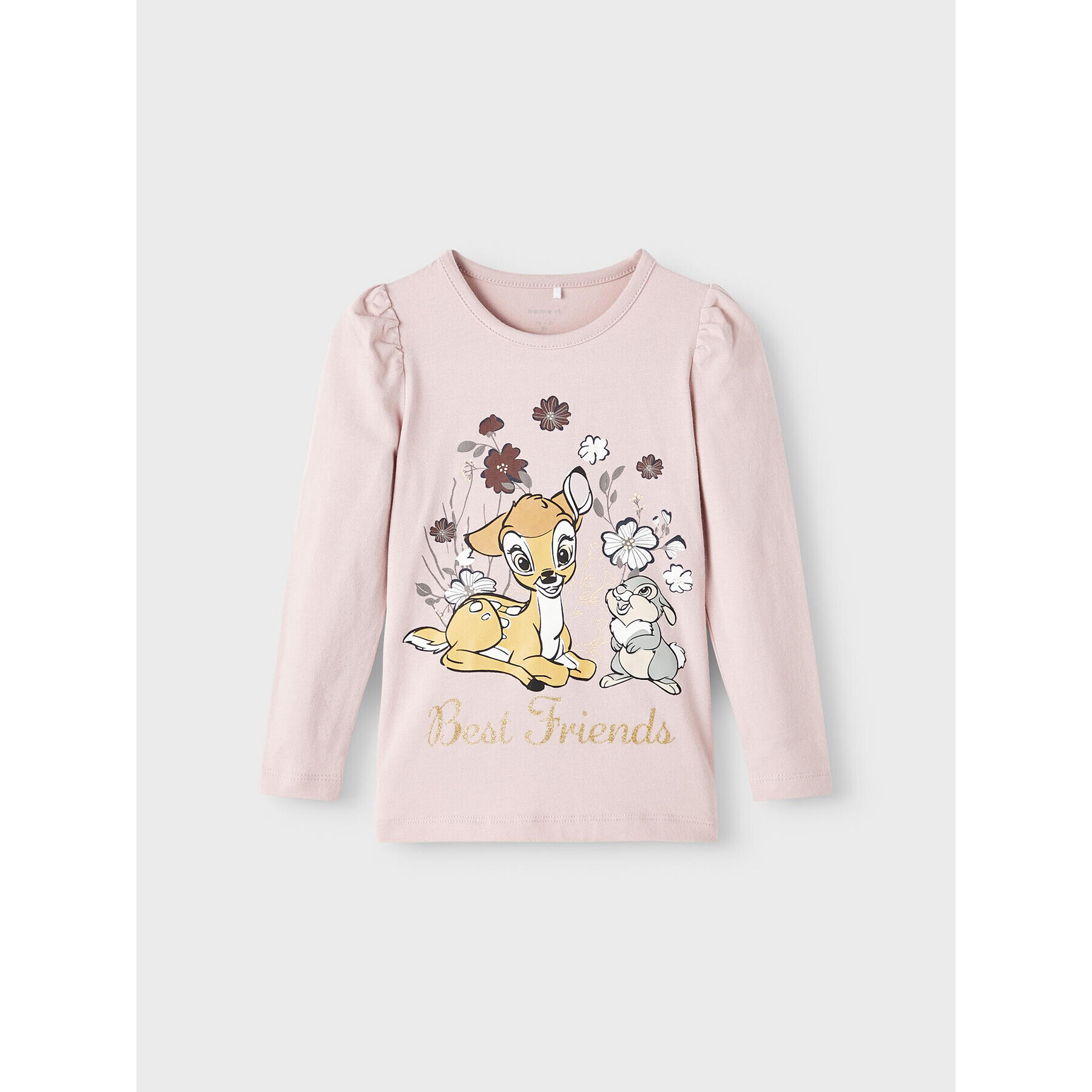 NAME IT Bluza DISNEY 13207654 Roza Regular Fit - Pepit.si