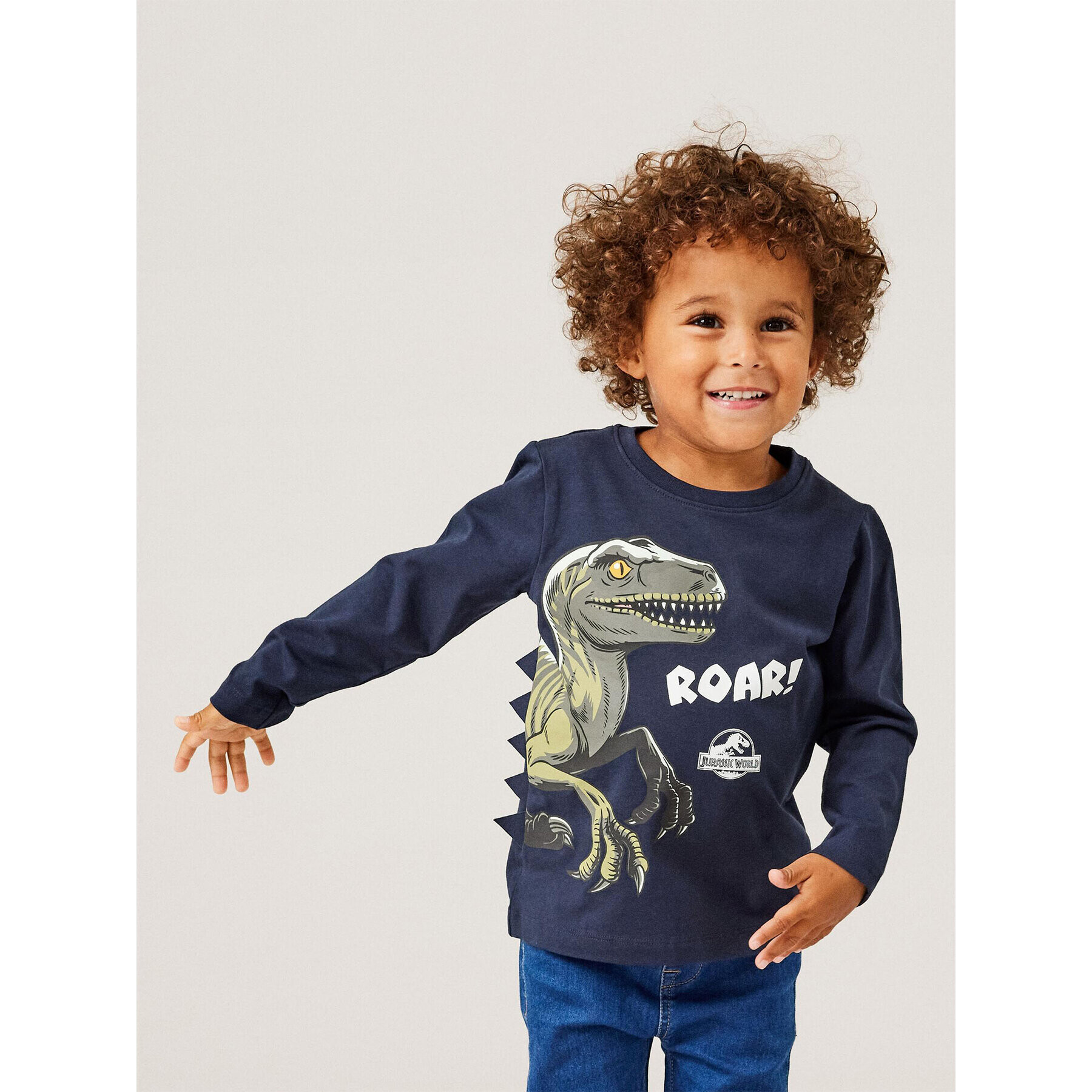 NAME IT Bluza JURASSIC WORLD 13213070 Mornarsko modra Regular Fit - Pepit.si