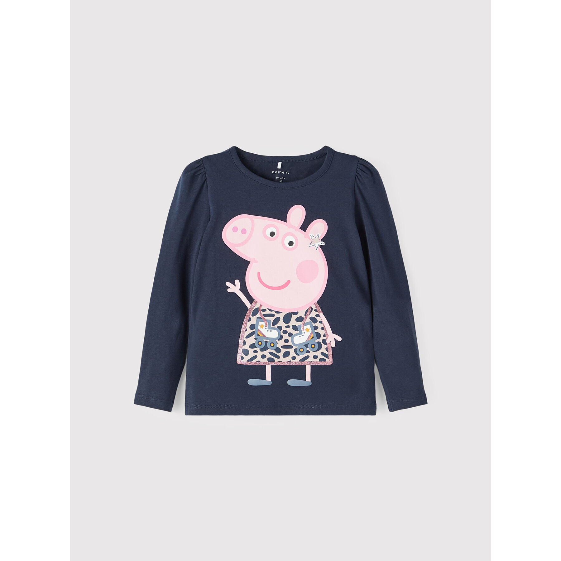 NAME IT Bluza PEPPA PIG 13205219 Mornarsko modra Regular Fit - Pepit.si