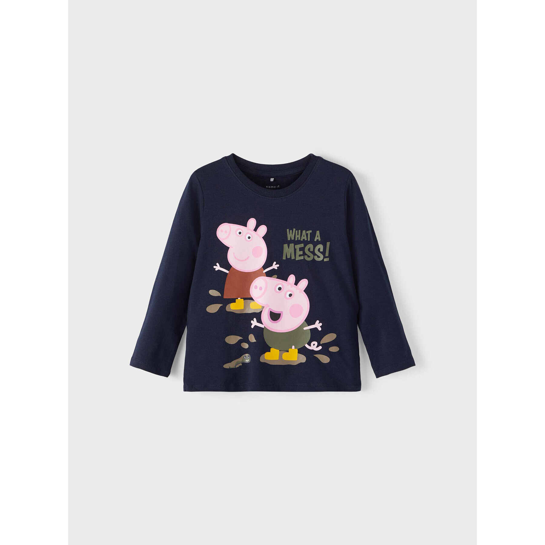 NAME IT Bluza PEPPA PIG 13208030 Mornarsko modra Regular Fit - Pepit.si