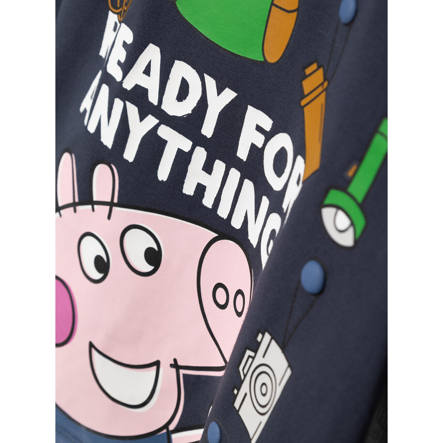 NAME IT Bluza PEPPA PIG Noise 13231079 Mornarsko modra Regular Fit - Pepit.si