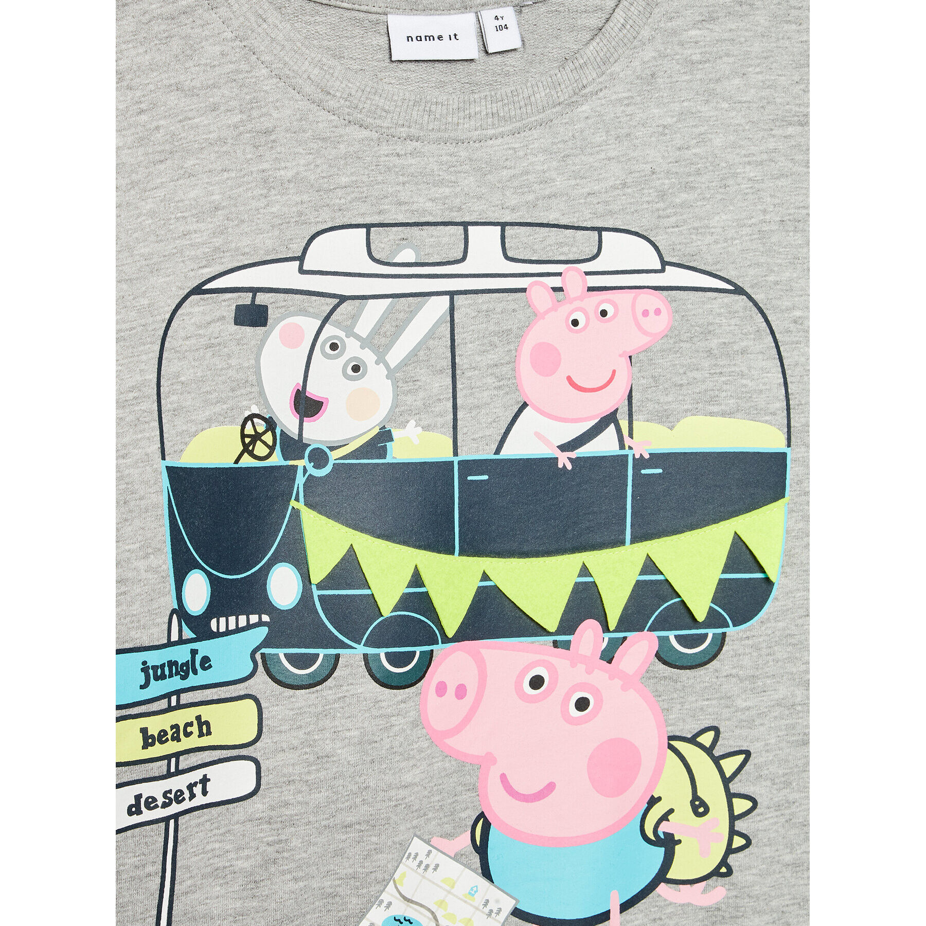 NAME IT Jopa PEPPA PIG 13201337 Siva Regular Fit - Pepit.si