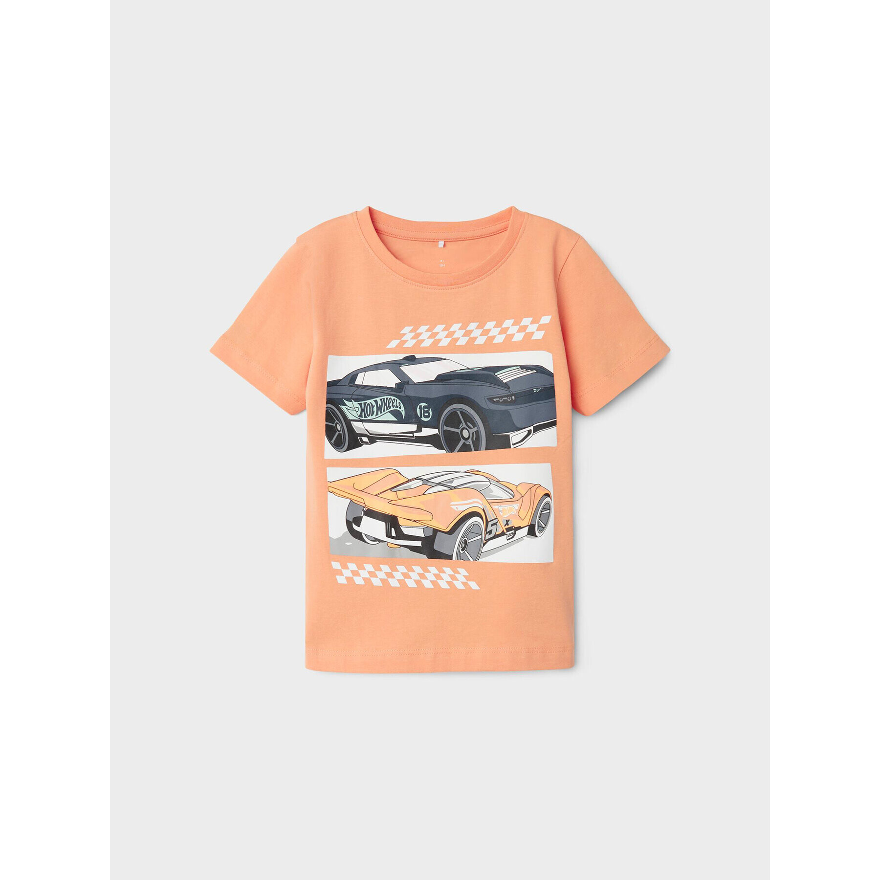 NAME IT Majica HOT WHEELS 13203566 Oranžna Regular Fit - Pepit.si