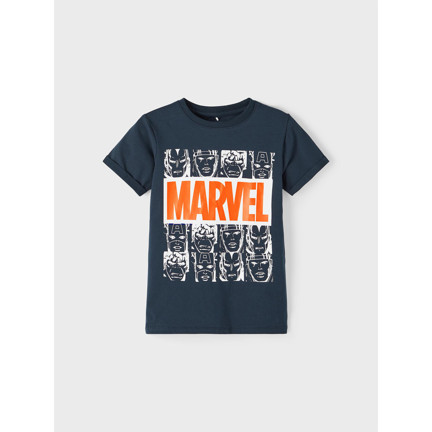 NAME IT Majica MARVEL 13215747 Mornarsko modra Regular Fit - Pepit.si