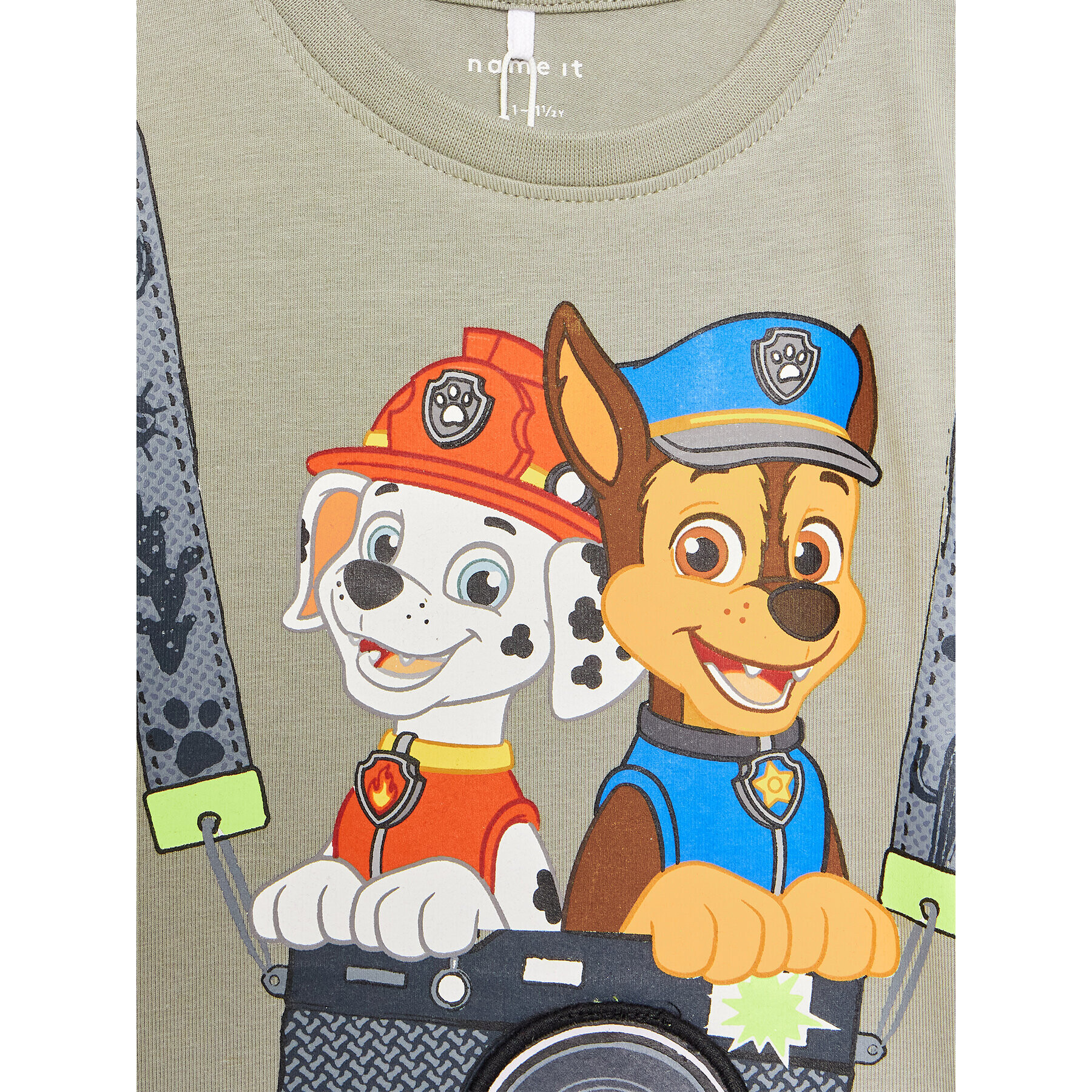 NAME IT Majica PAW PATROL 13203540 Zelena Regular Fit - Pepit.si