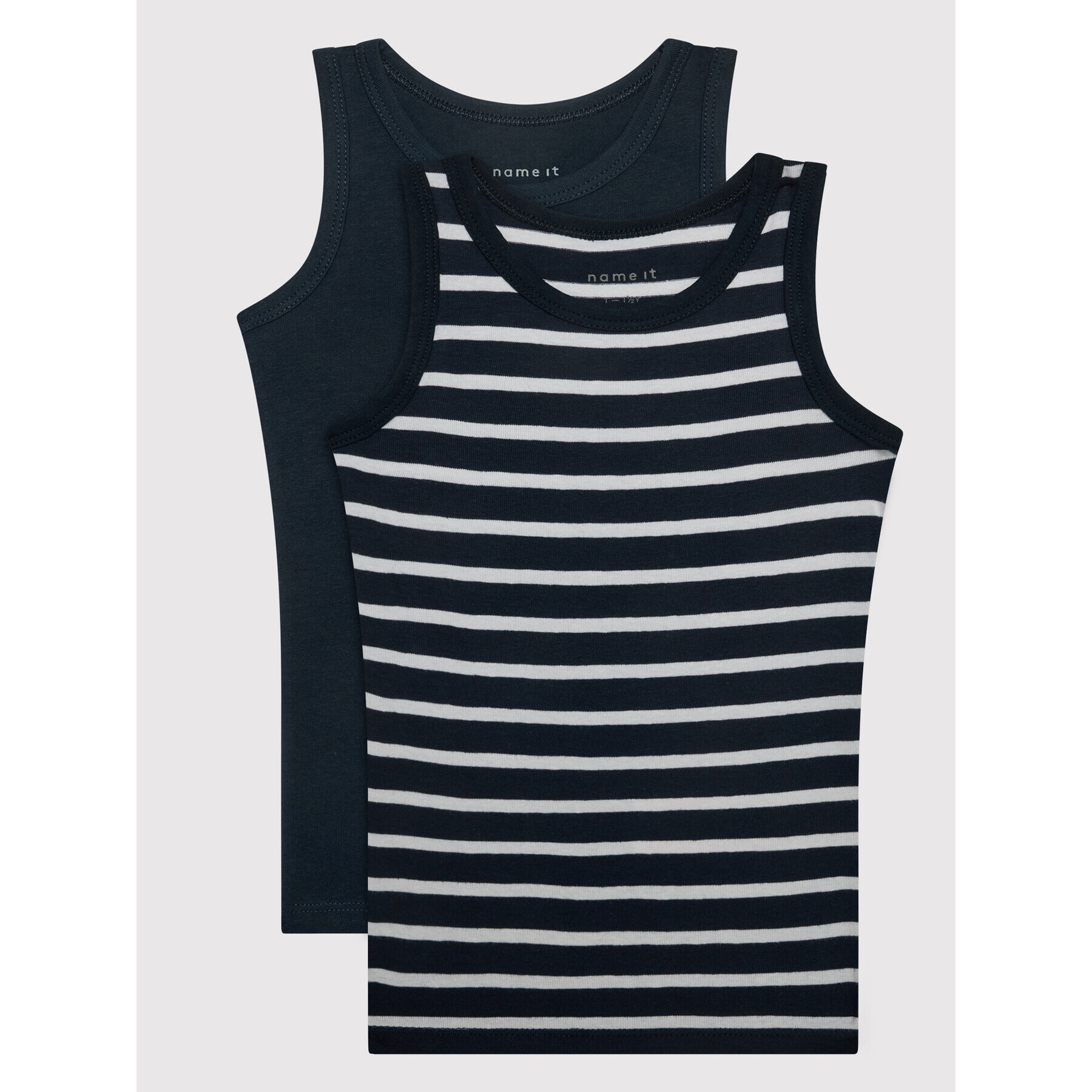 NAME IT Set 2 topov Tank Top 2P 13193164 Mornarsko modra Regular Fit - Pepit.si