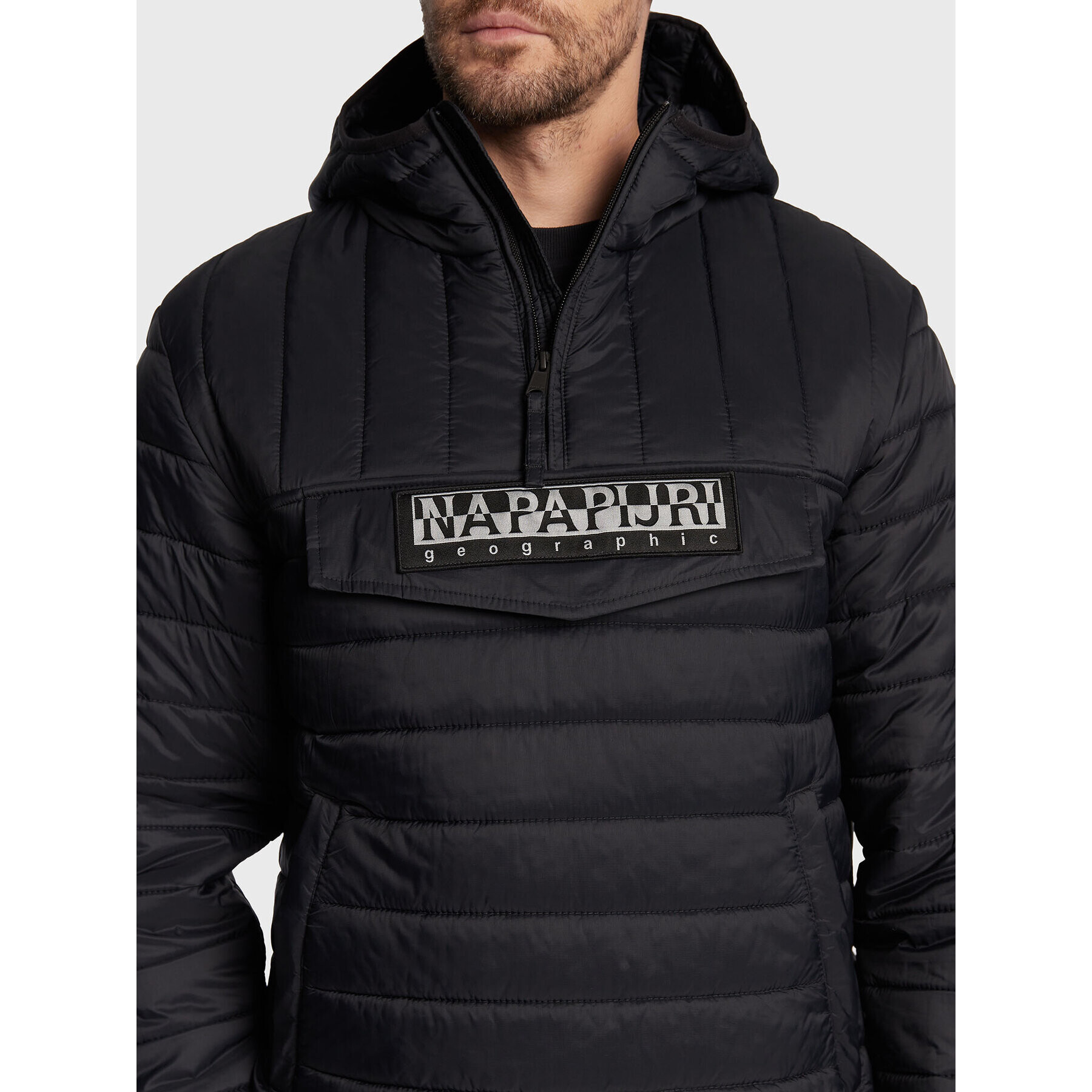 Napapijri Anorak A-Morgex NP0A4GJJ Črna Regular Fit - Pepit.si