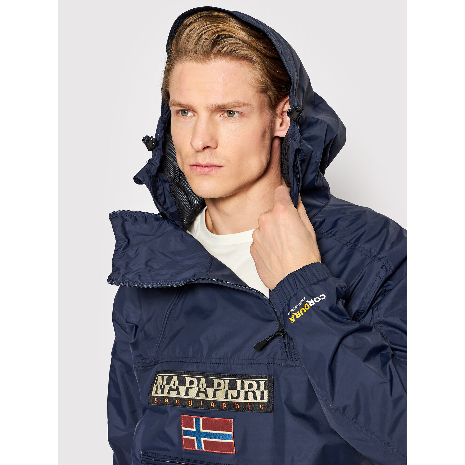 Napapijri Anorak Northfarer 2.0 NP0A4GE9 Mornarsko modra Regular Fit - Pepit.si