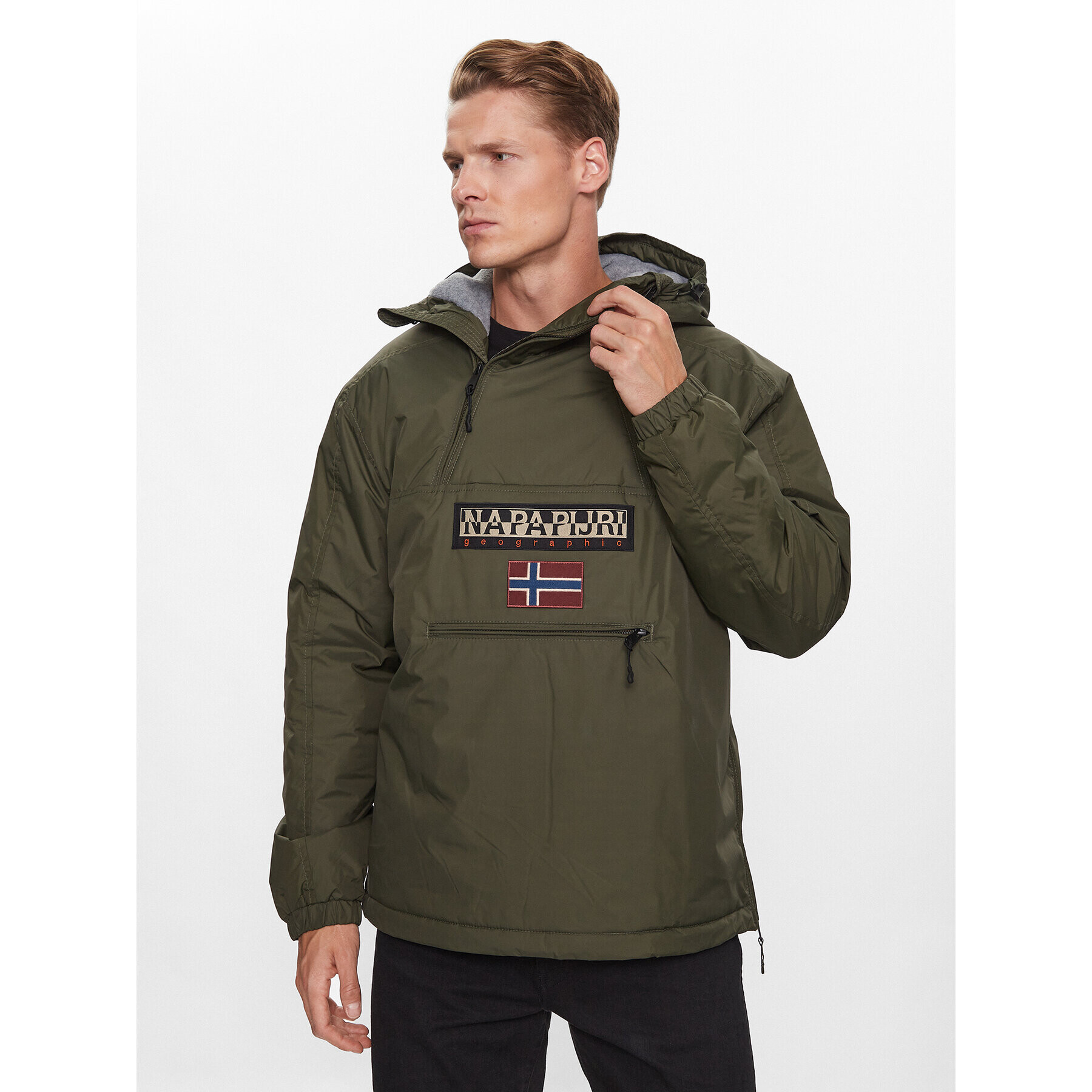 Napapijri Anorak Northfarer 2.0 NP0A4GS5 Zelena Regular Fit - Pepit.si