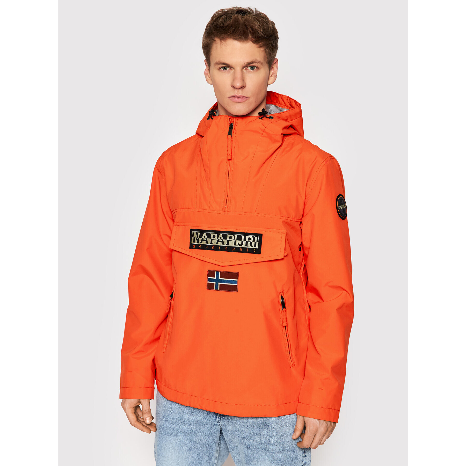 Napapijri Anorak Rainforest NP0A4G7C Oranžna Regular Fit - Pepit.si