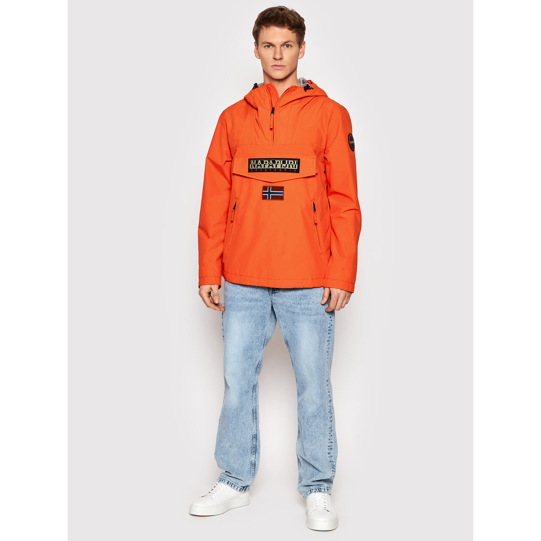 Napapijri Anorak Rainforest NP0A4G7C Oranžna Regular Fit - Pepit.si