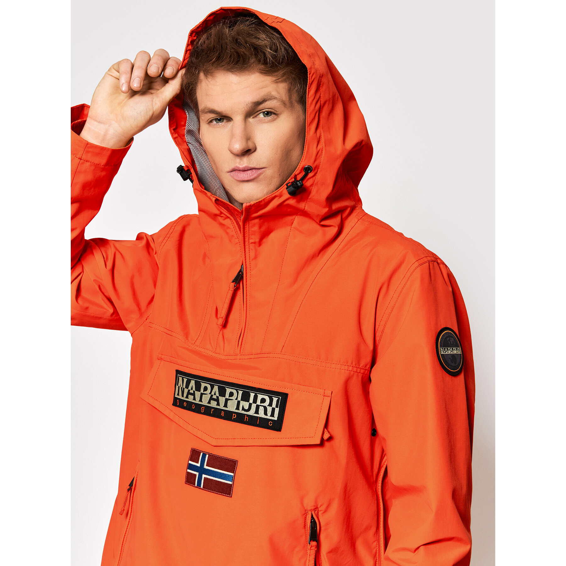 Napapijri Anorak Rainforest NP0A4G7C Oranžna Regular Fit - Pepit.si