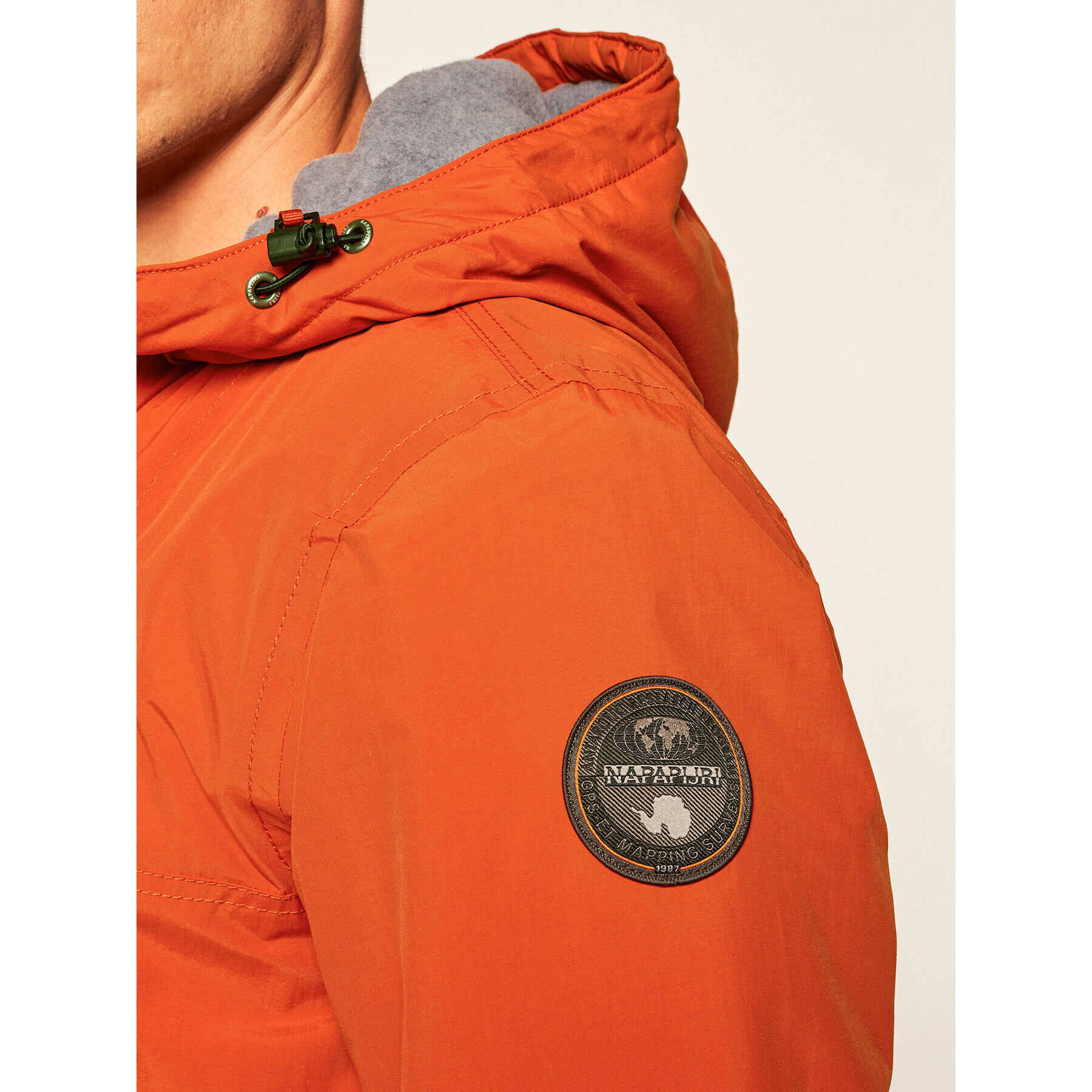 Napapijri Anorak Rainforest Pocket 1 NP0A4EGYA Oranžna Regular Fit - Pepit.si