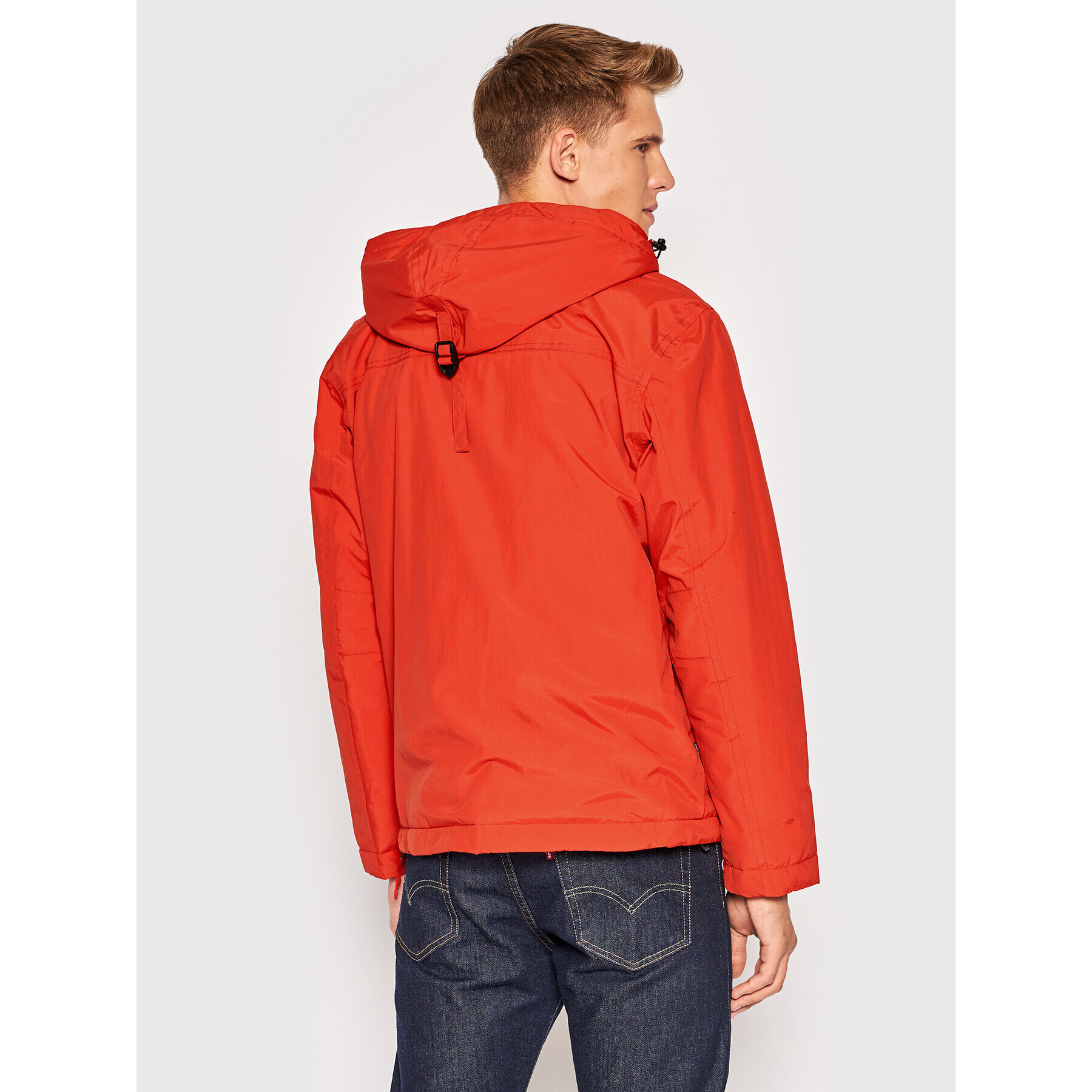 Napapijri Anorak Rainforest Pocket 2 NP0A4GMD Rdeča Regular Fit - Pepit.si