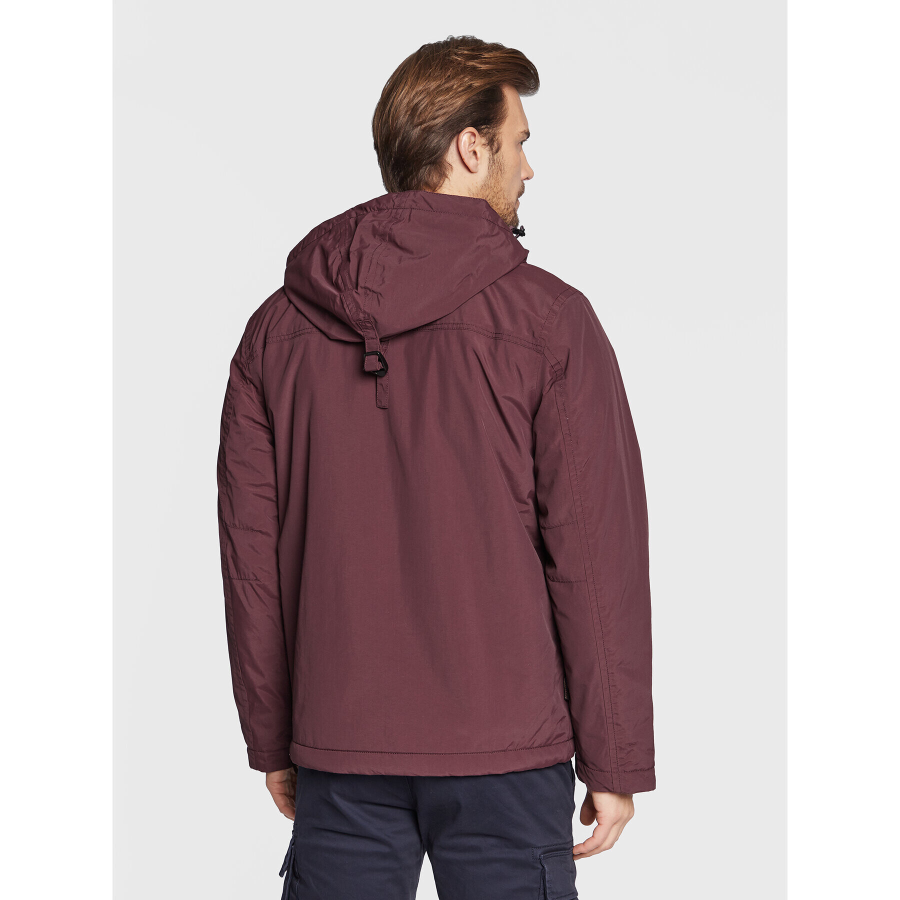 Napapijri Anorak Rainforest Winter 3 NP0A4GMC Bordo rdeča Regular Fit - Pepit.si