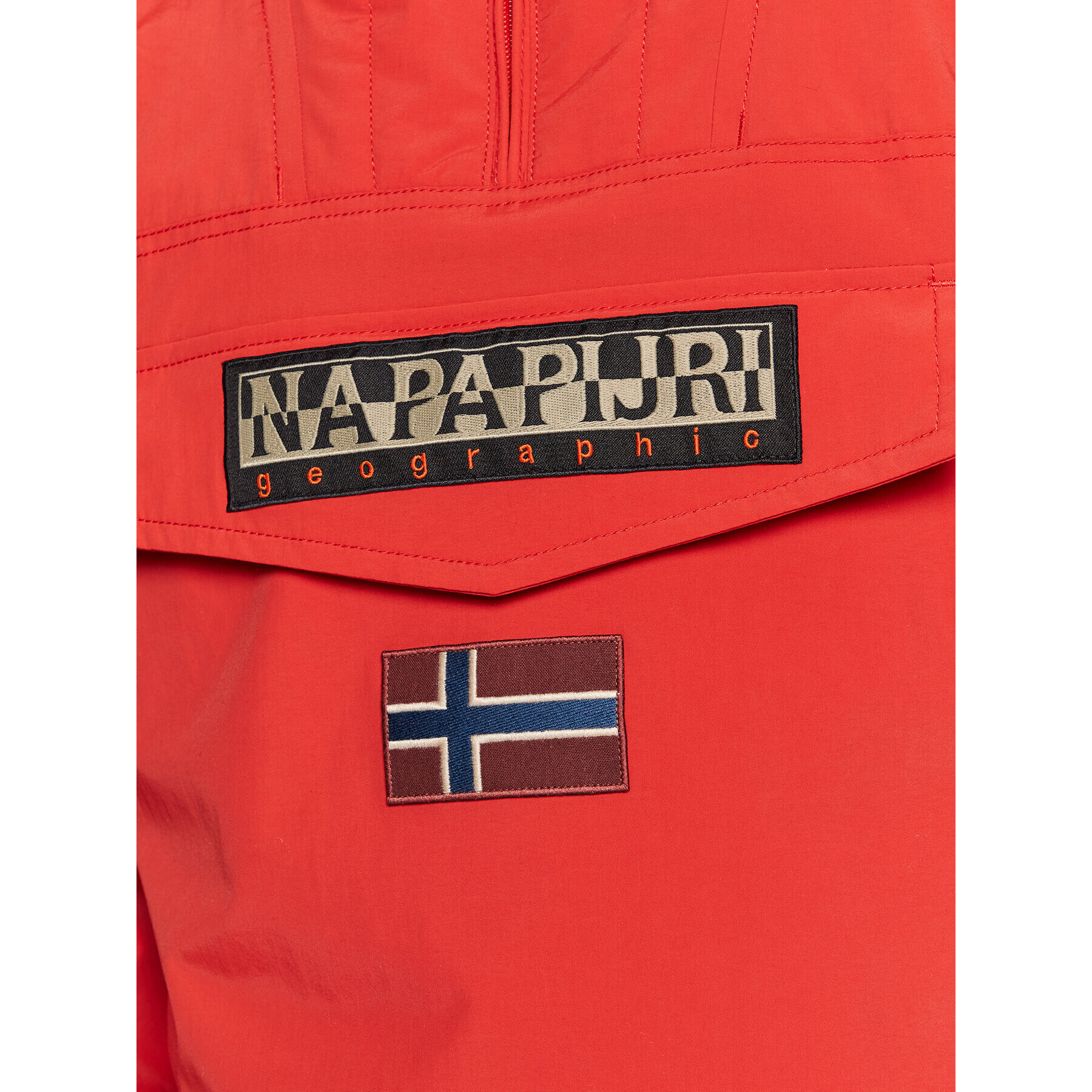 Napapijri Anorak Rainforest Winter 3 NP0A4GMC Rdeča Regular Fit - Pepit.si