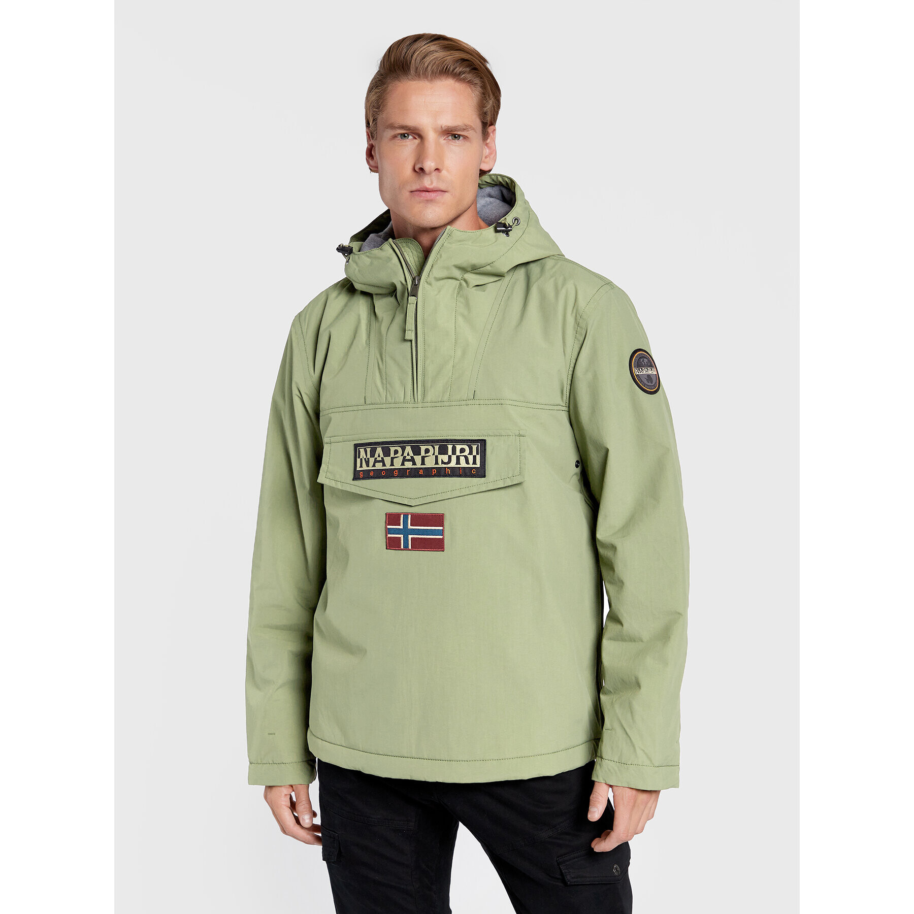 Napapijri Anorak Rainforest Winter 3 NP0A4GMC Zelena Regular Fit - Pepit.si