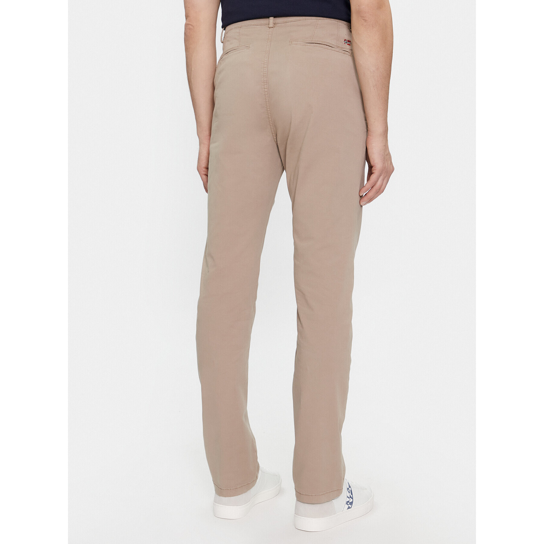 Napapijri Chino hlače Puyo NP0A4H1F Bež Slim Fit - Pepit.si