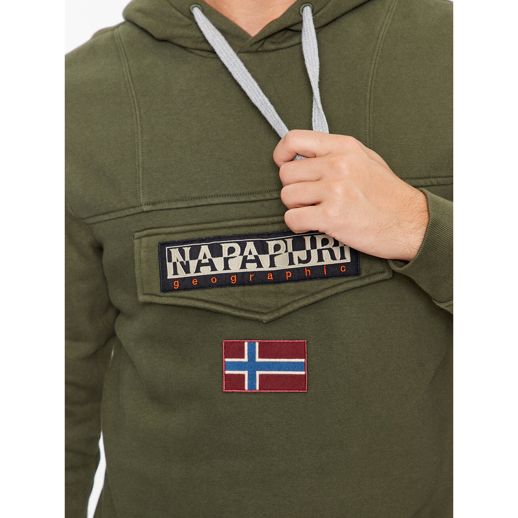 Napapijri Jopa Unisex Burgee Wint2 NP0A4GJD Zelena Regular Fit - Pepit.si