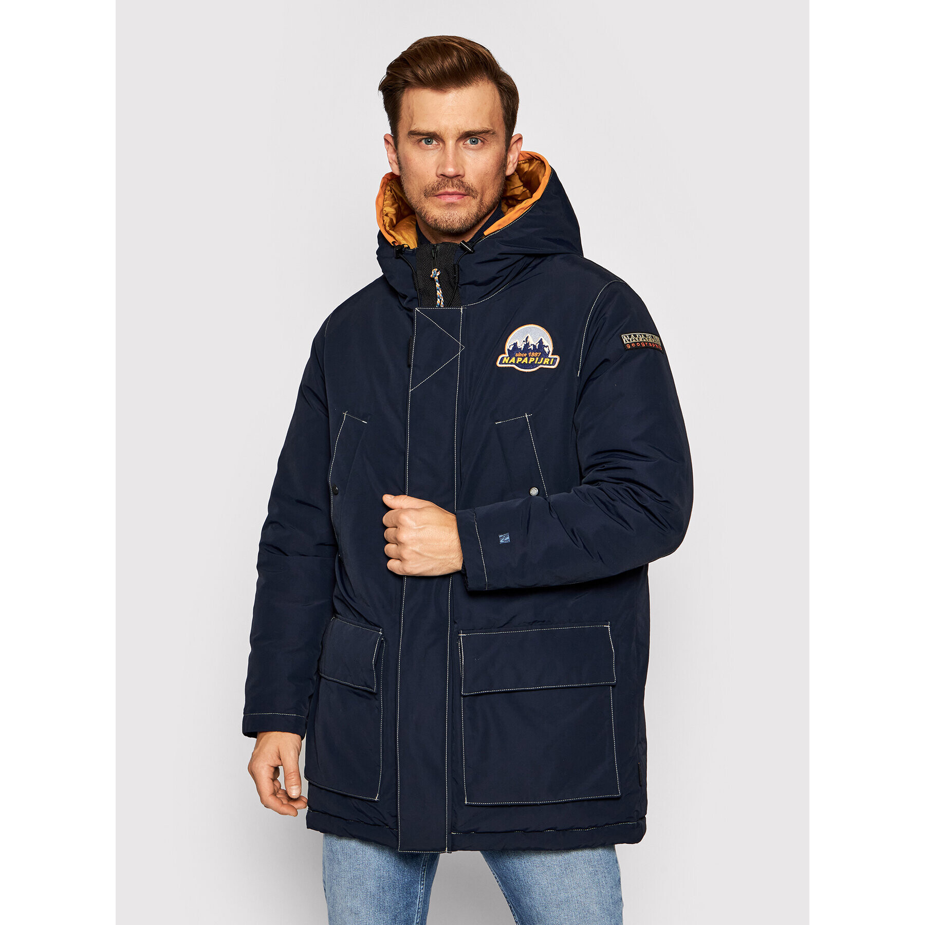 Napapijri Parka Asther NP0A4FLI Mornarsko modra Regular Fit - Pepit.si