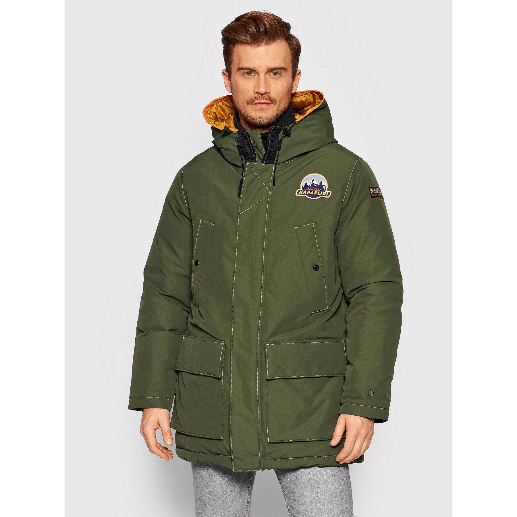 Napapijri Parka Asther NP0A4FLI Zelena Regular Fit - Pepit.si