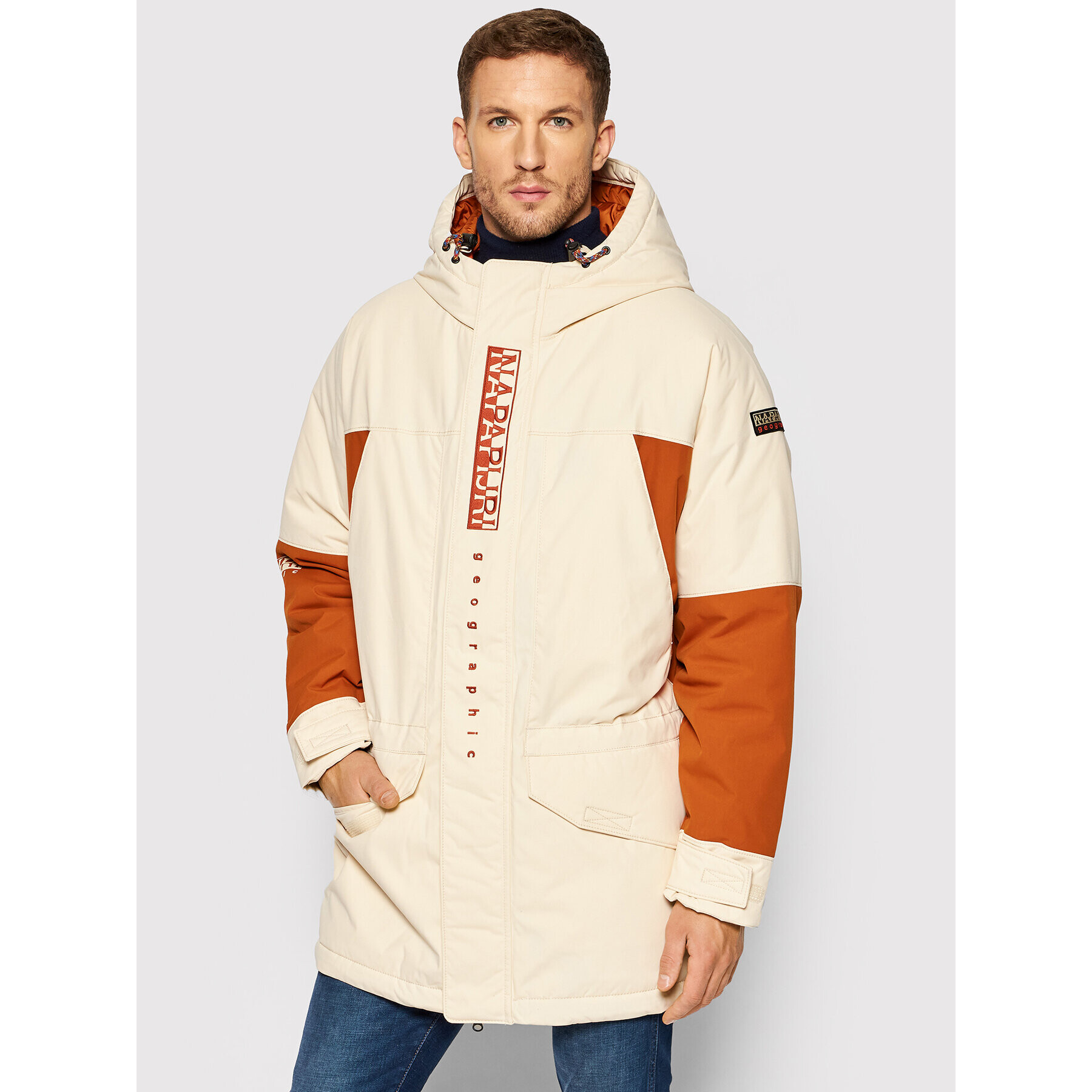 Napapijri Parka NP0A4FPQ Bež Regular Fit - Pepit.si