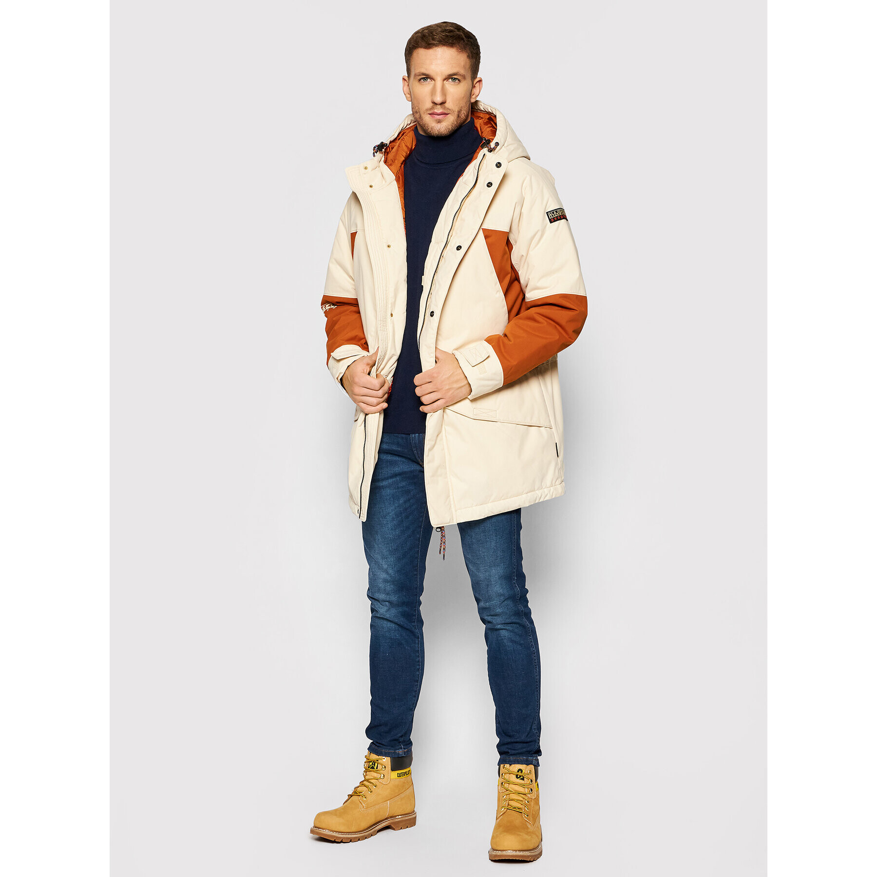 Napapijri Parka NP0A4FPQ Bež Regular Fit - Pepit.si