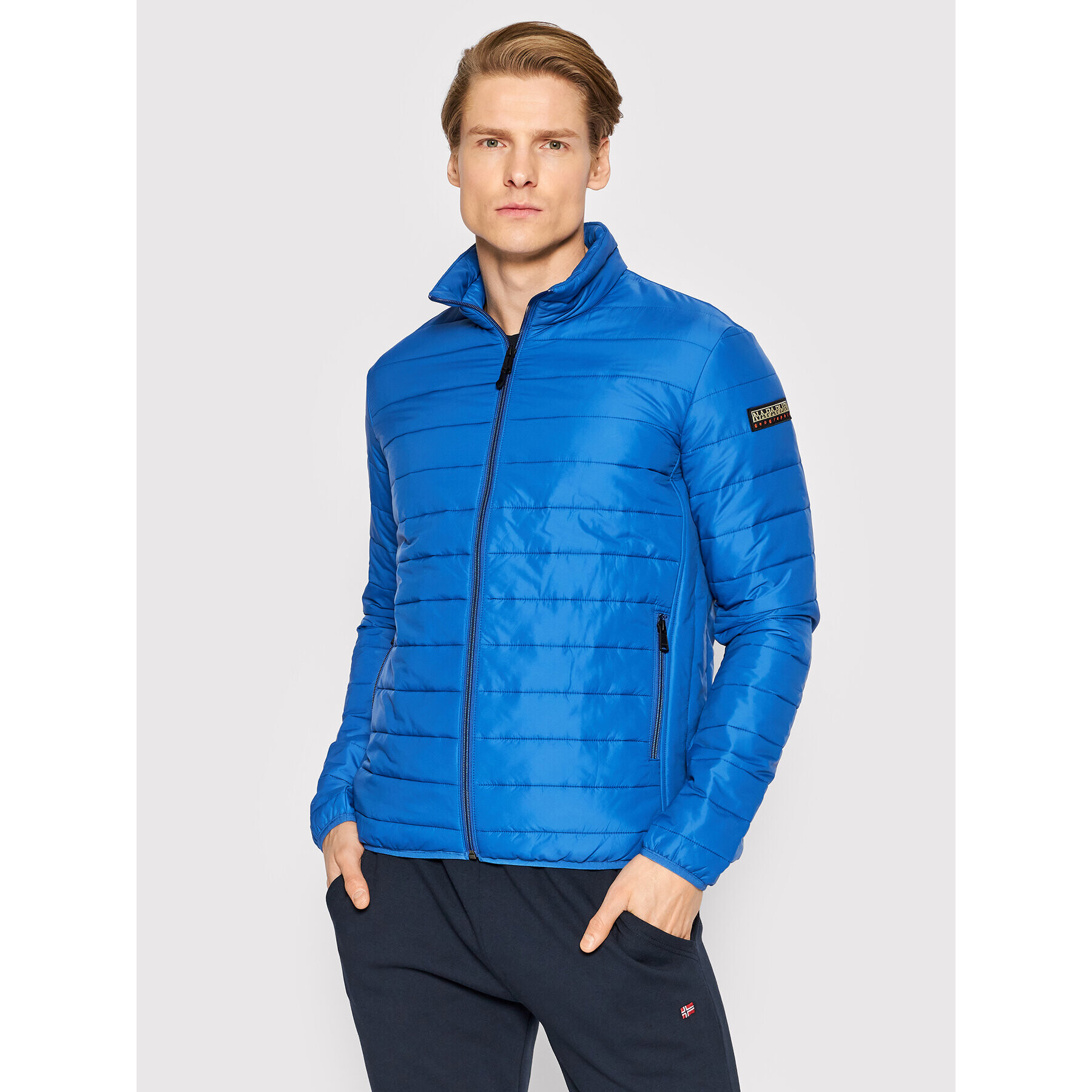 Napapijri Puhovka Acalmar NP0A4GAT Modra Slim Fit - Pepit.si