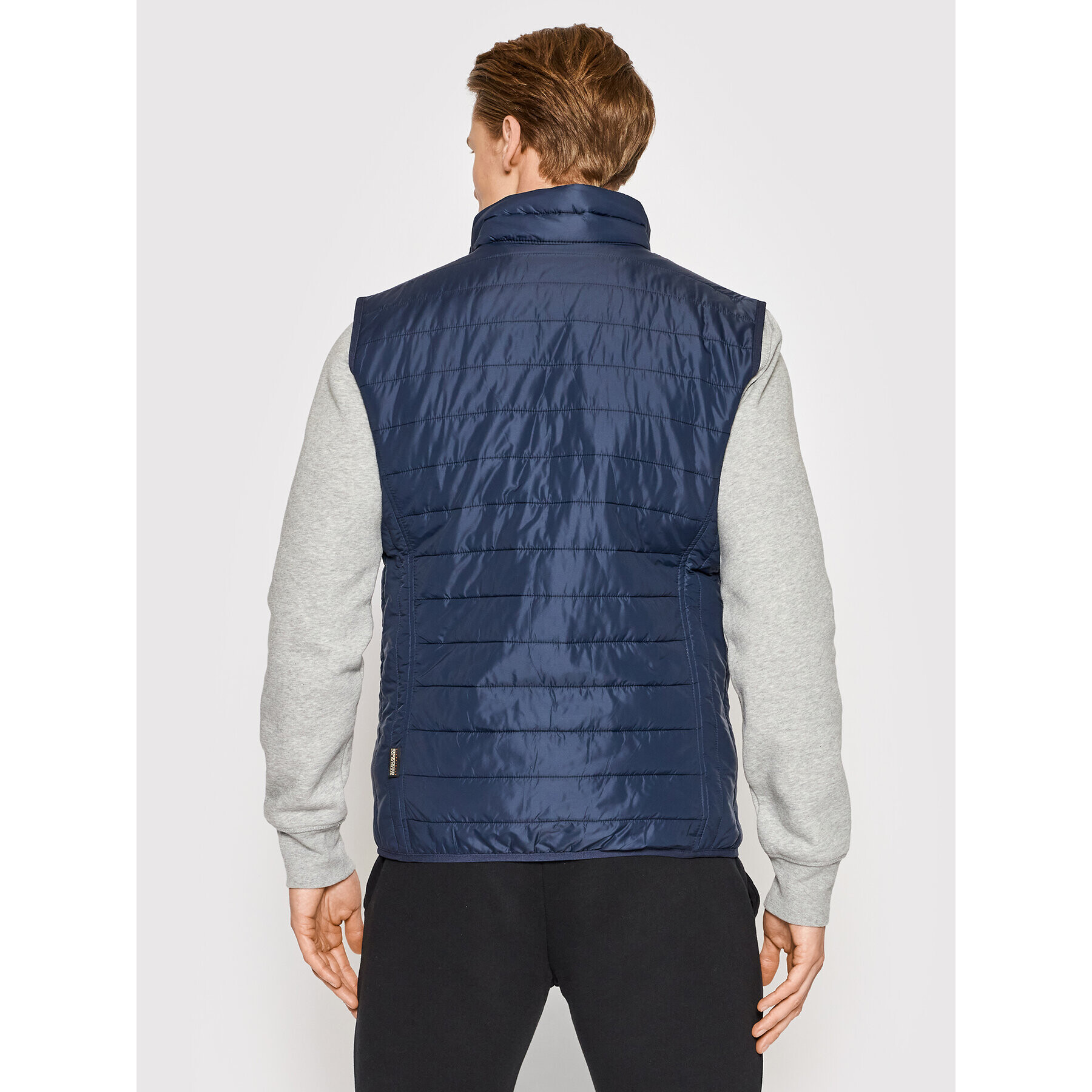 Napapijri Telovnik Acalmar Vest 5 NP0A4GAS Mornarsko modra Slim Fit - Pepit.si