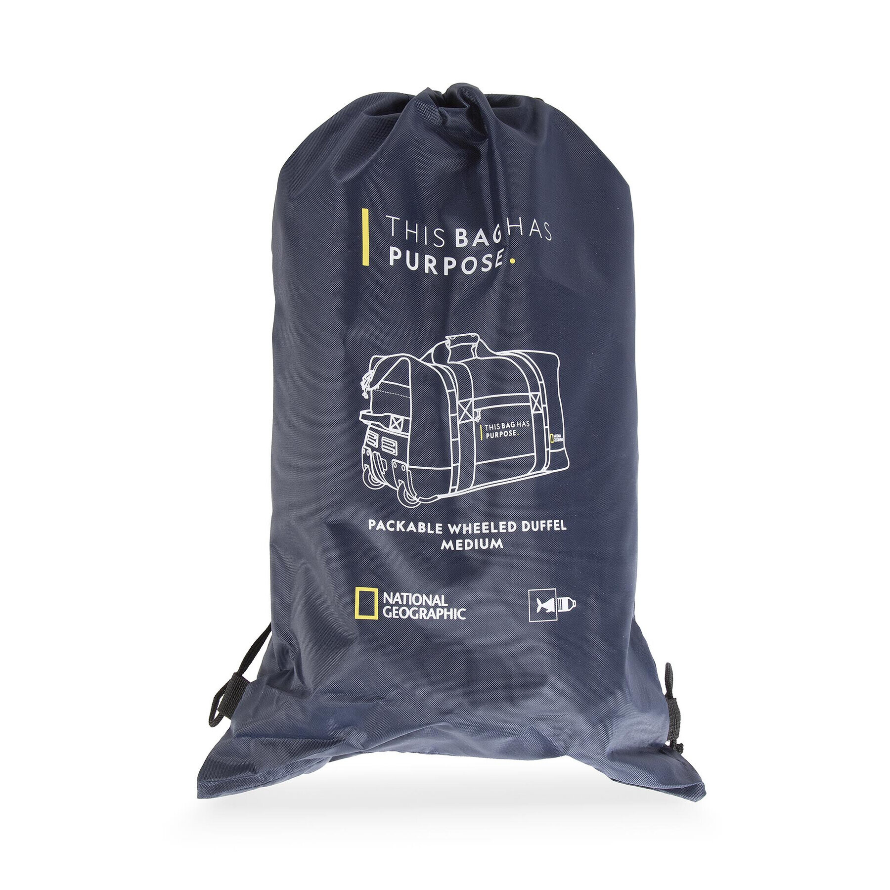 National Geographic Torbica Packable Wheeled Duffel Medium N10443.49 Mornarsko modra - Pepit.si