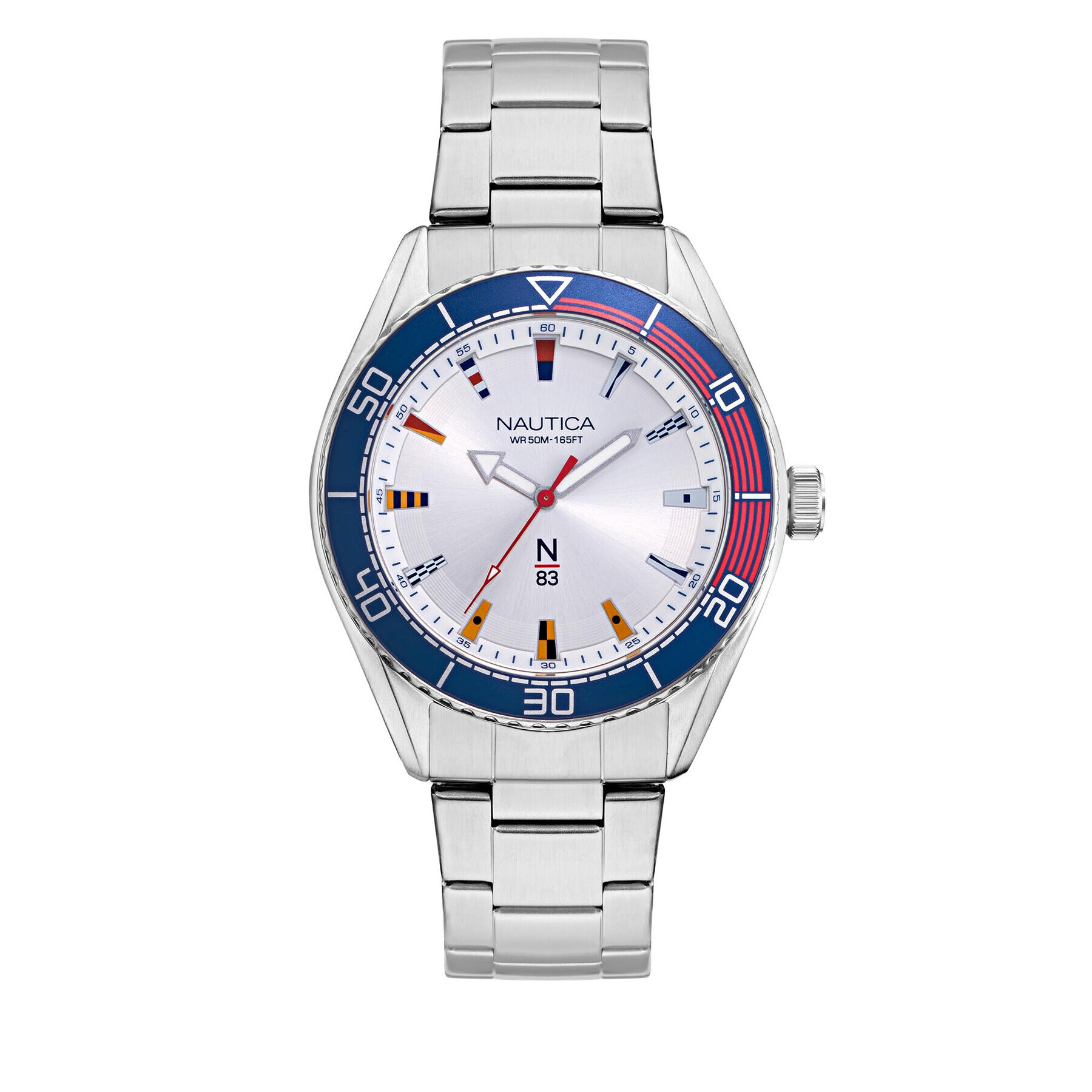 Nautica Ročna ura N-83 Finn World NAPFWS005 Srebrna - Pepit.si