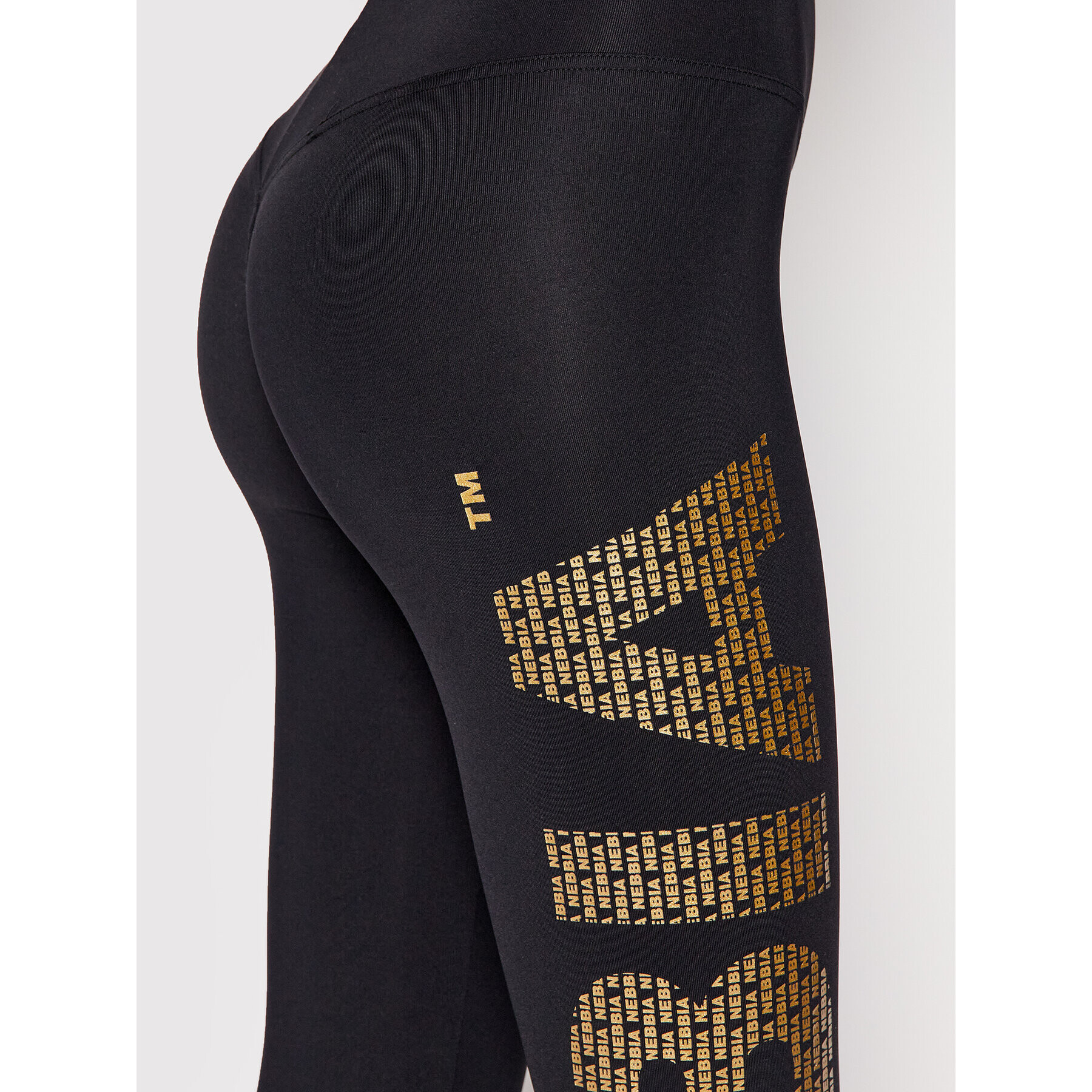 NEBBIA Pajkice Gold Print 827 Črna Slim Fit - Pepit.si