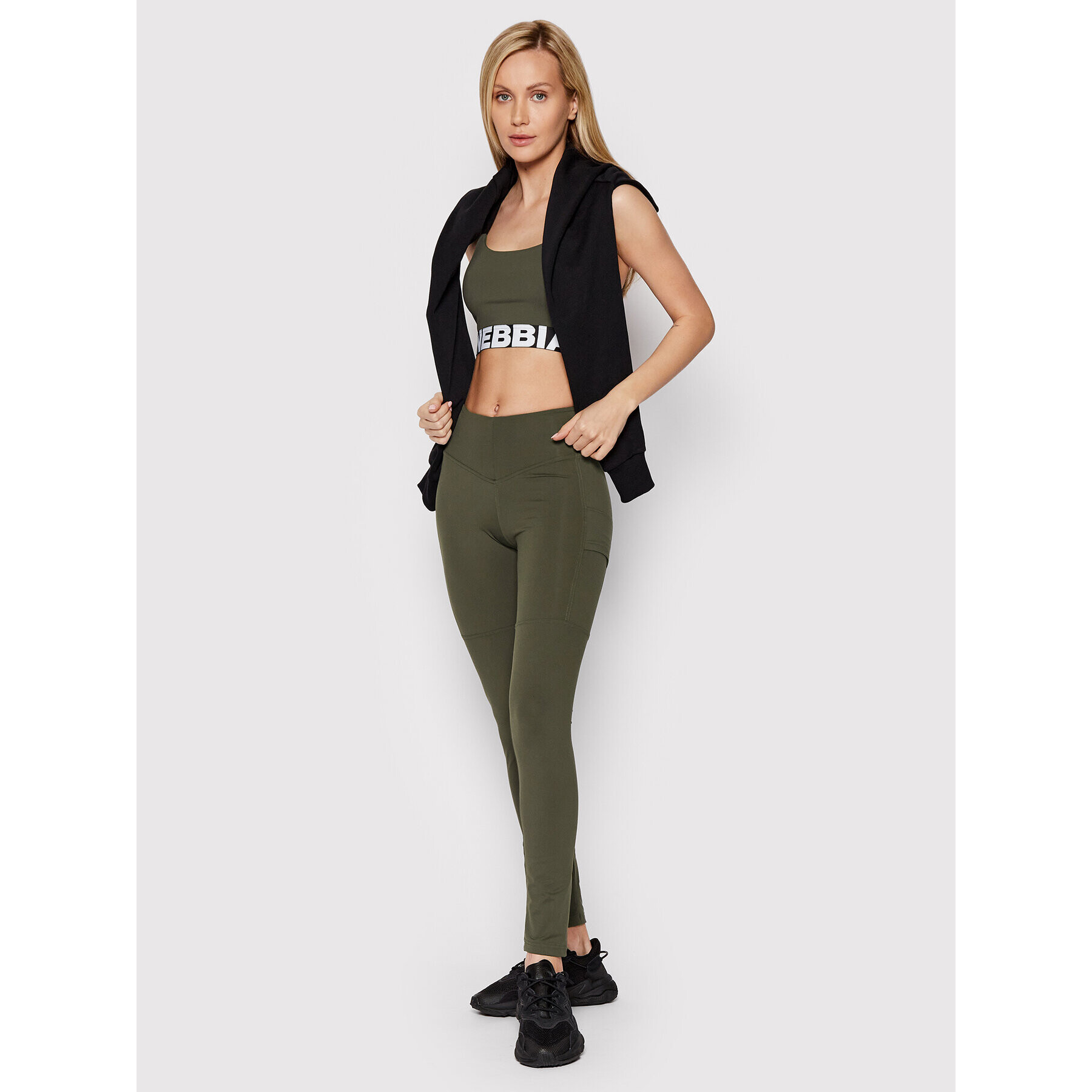 NEBBIA Pajkice High Waist Fitsmart 505 Zelena Slim Fit - Pepit.si