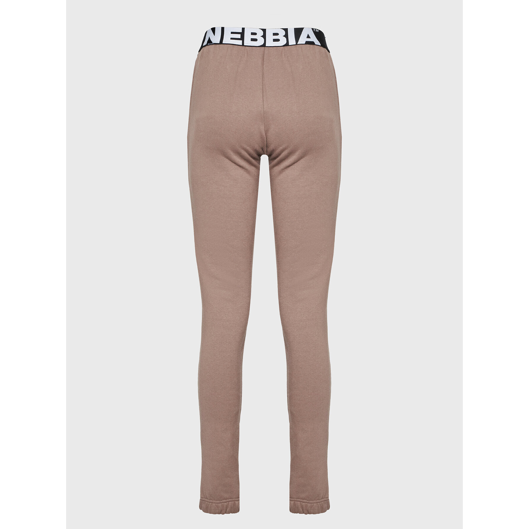 NEBBIA Spodnji del trenirke Iconic 408 Rjava Relaxed Fit - Pepit.si