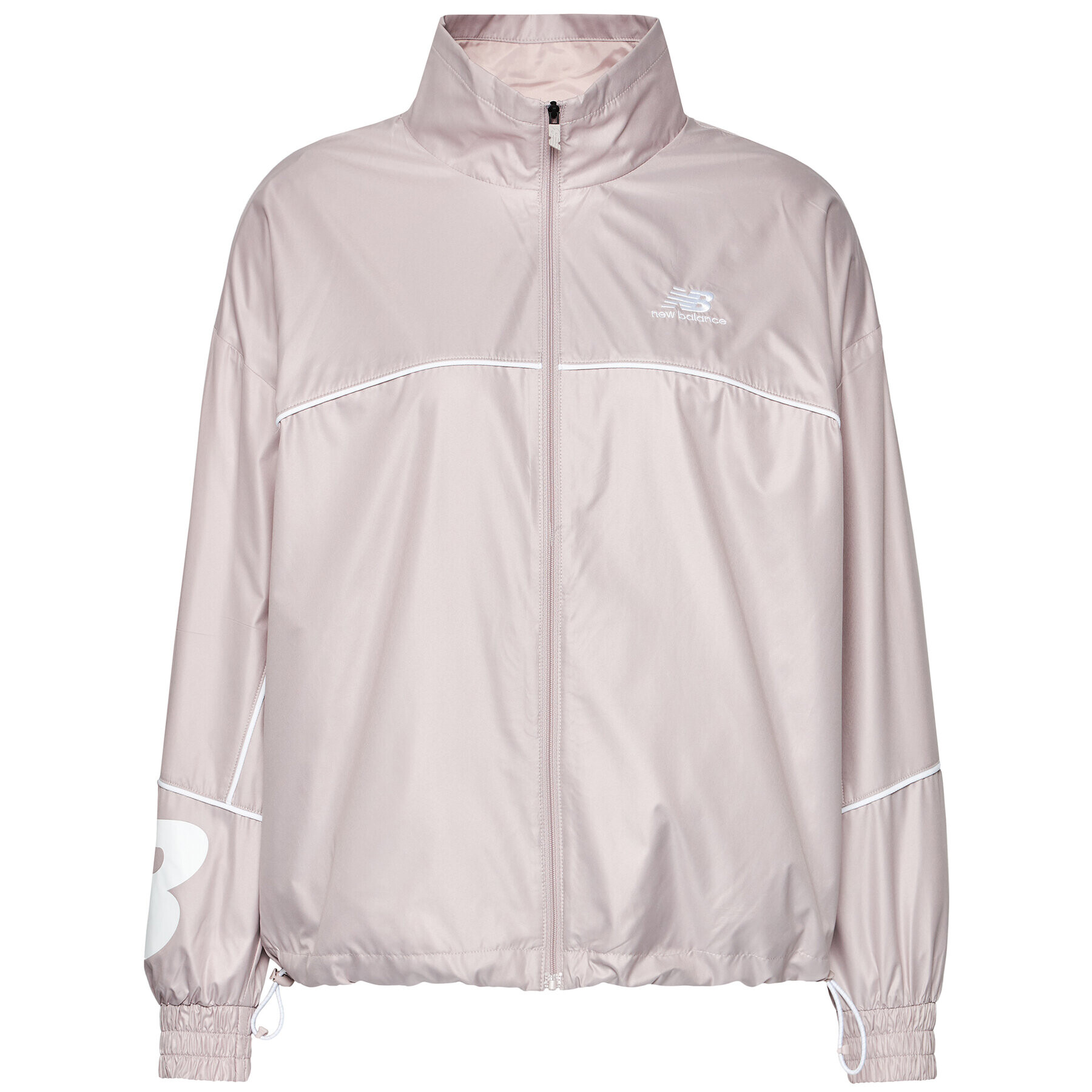 New Balance Prehodna jakna Athletics Windbreaker WJ11502 Siva Relaxed Fit - Pepit.si