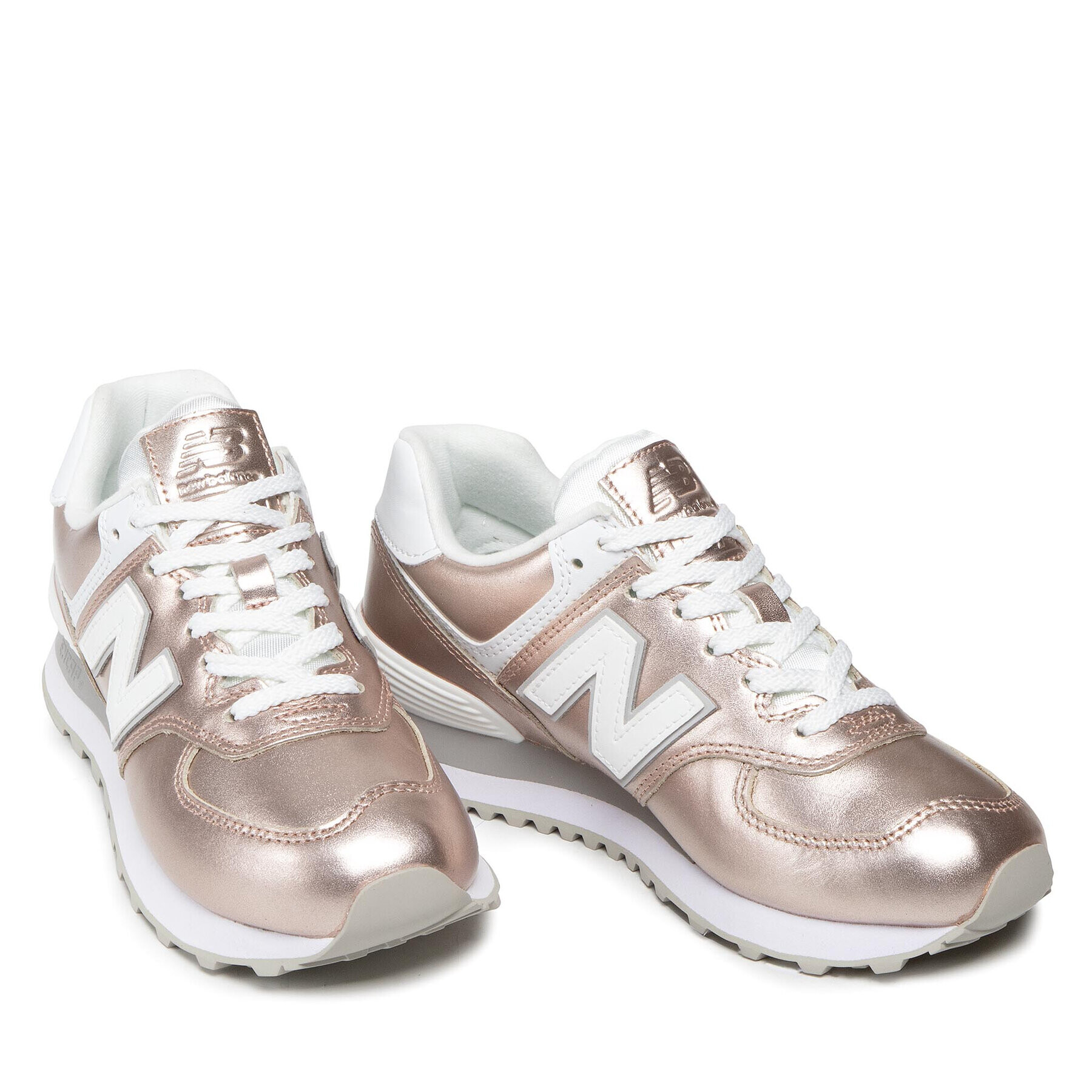 New Balance Superge WL574LB2 Roza - Pepit.si